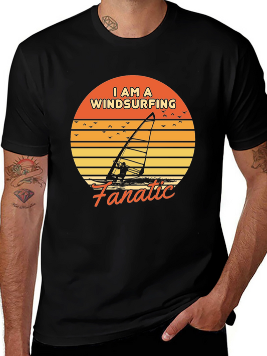 Windsurfing Fanatic Graphic T-Shirt