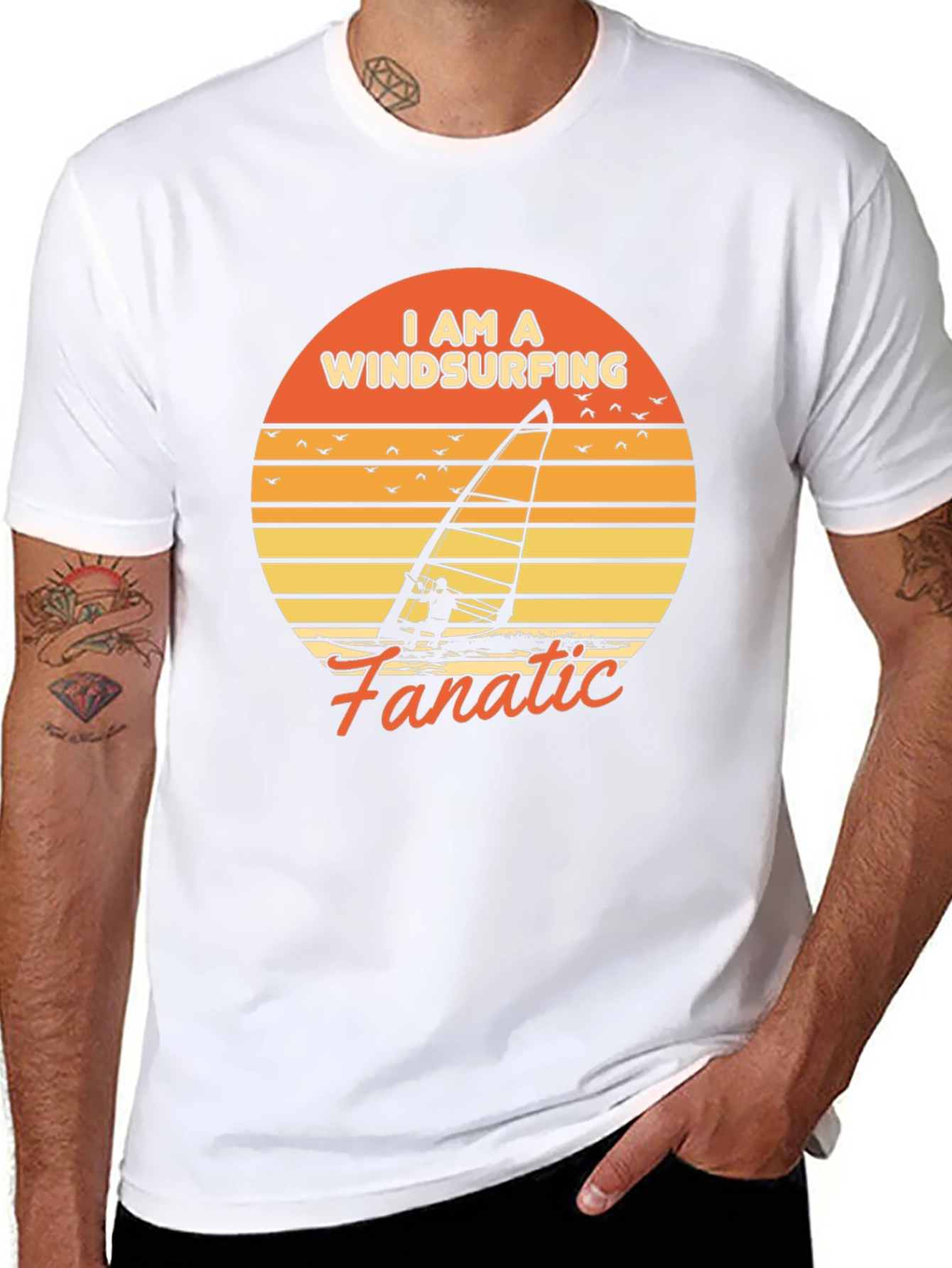 Windsurfing Fanatic Graphic T-Shirt