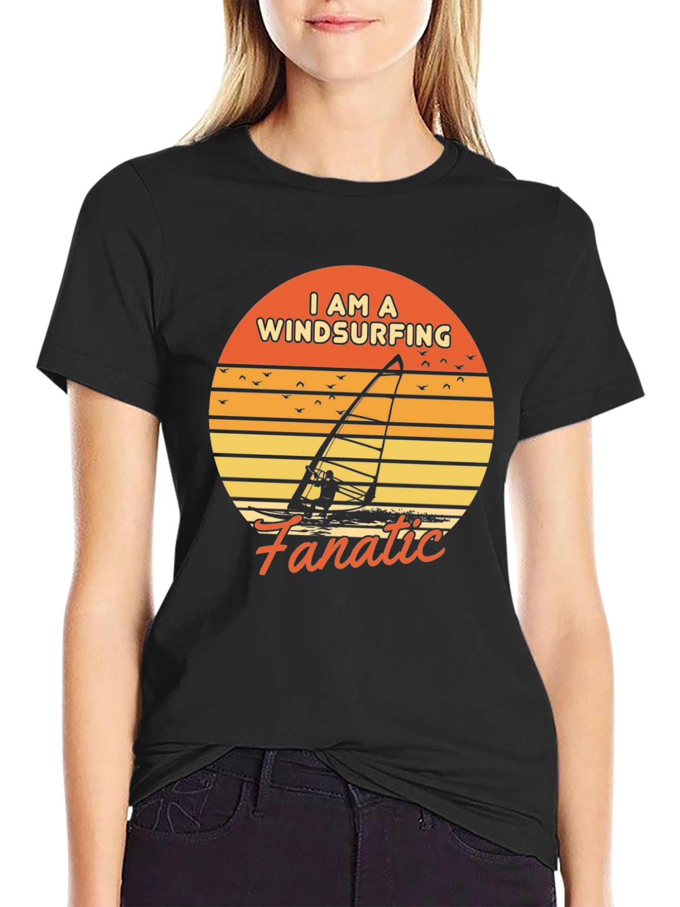 Windsurfing Fanatic Graphic T-Shirt