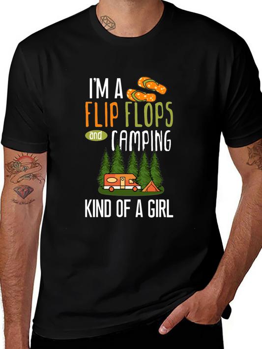 Im a Flip Flops & Camping Kind of a Girl T-Shirt