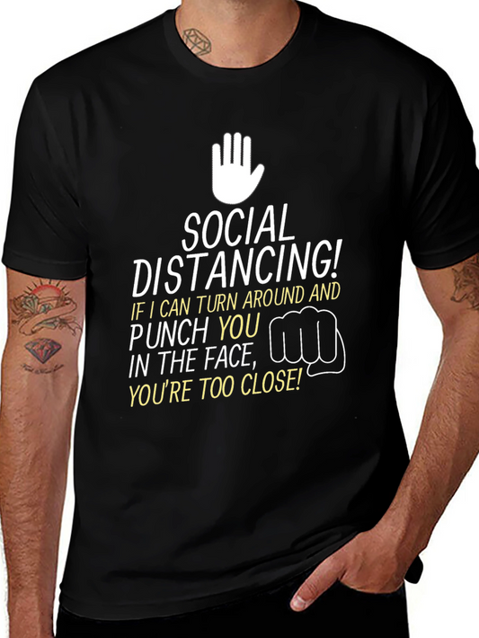 Social Distancing Graphic Tee - Punchline Humor