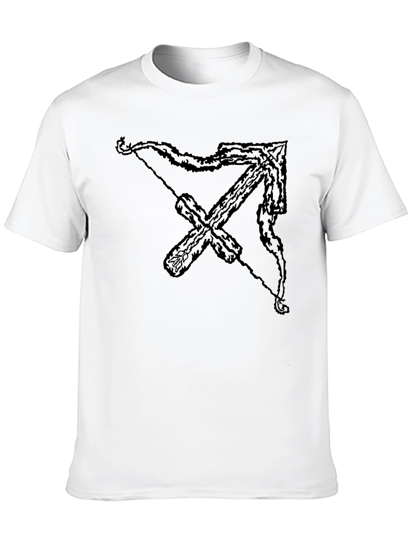 Black Sagittarius Zodiac Graphic Tee