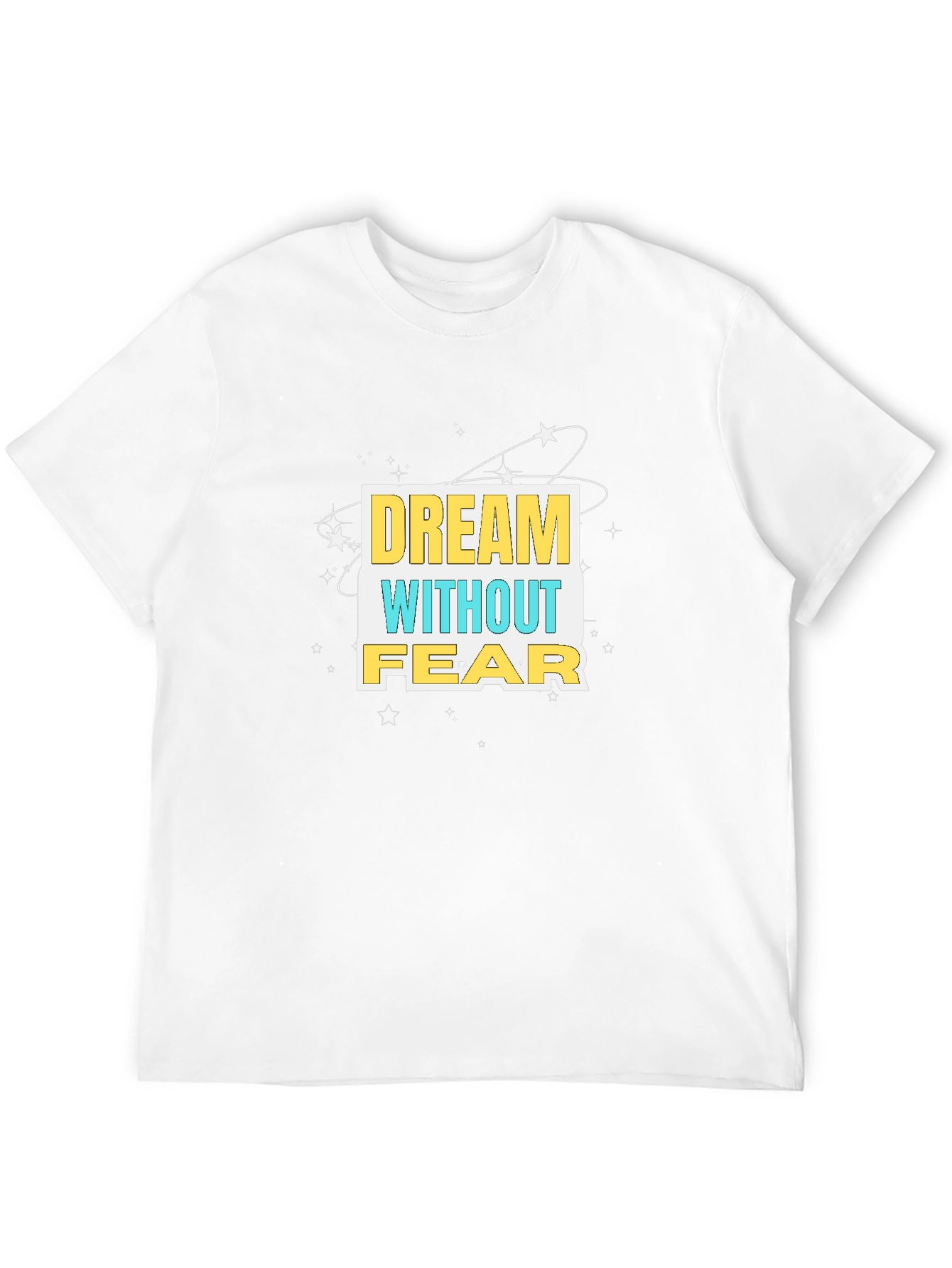 Dream Without Fear Graphic Tee - Black Cotton T-Shirt