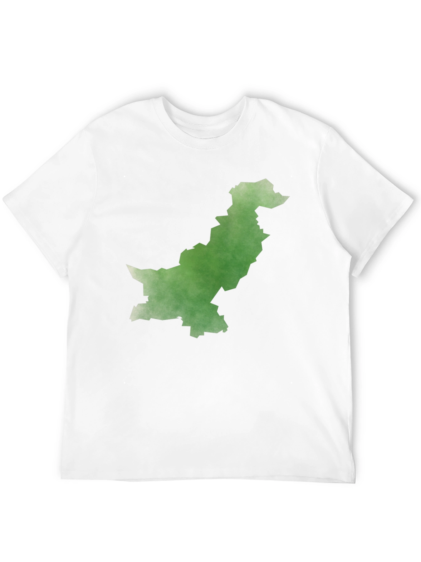 Pakistan Map Graphic Tee - Black Cotton T-Shirt
