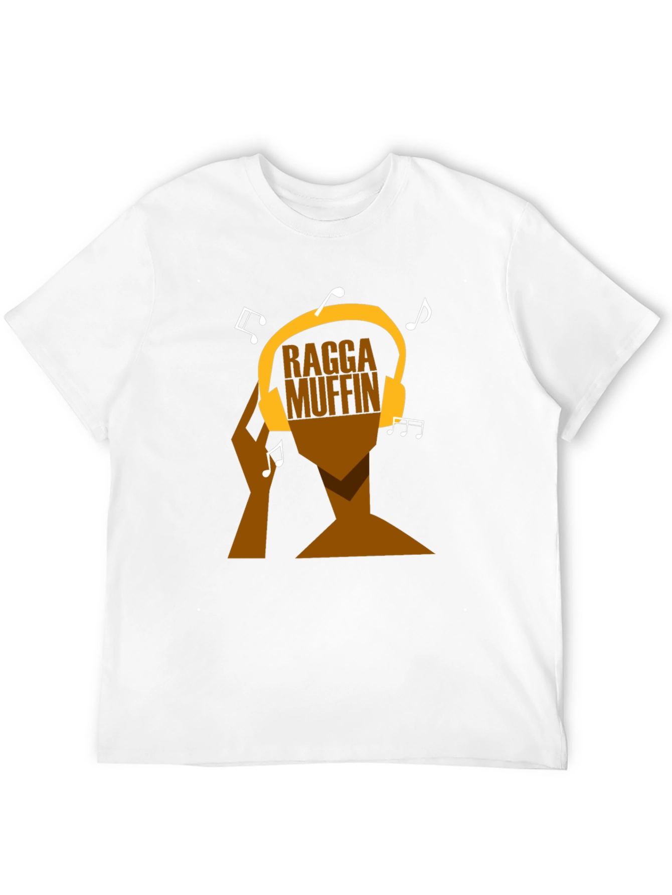 Ragga Muffin Graphic Tee - Black Cotton T-Shirt