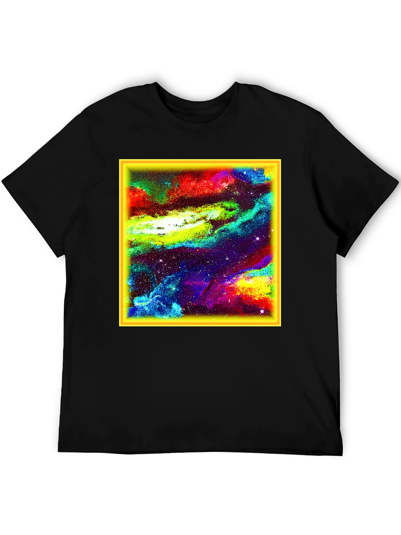 Nebula Print Black T-Shirt