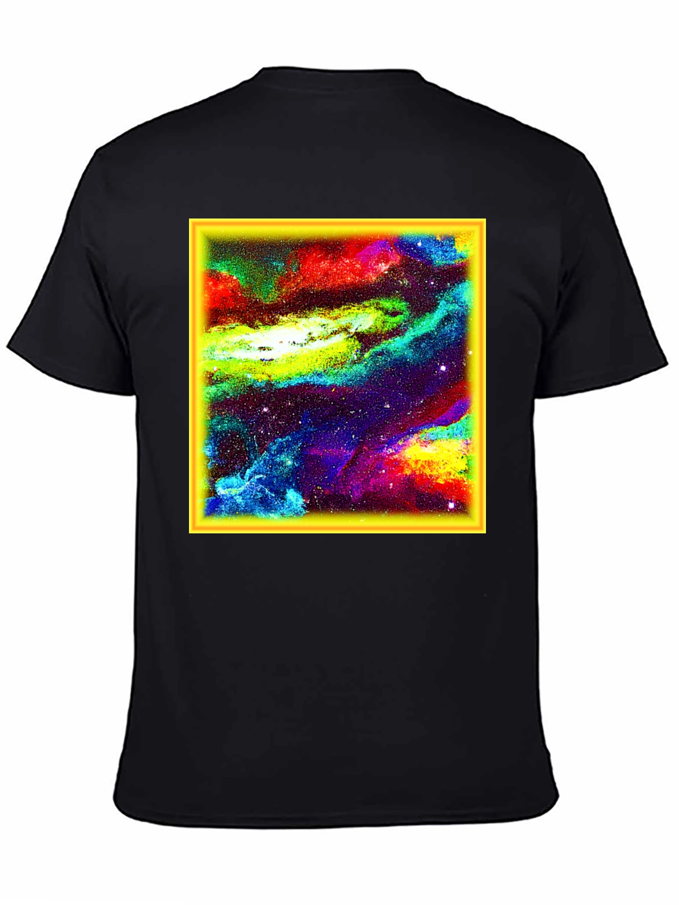 Nebula Print Black T-Shirt