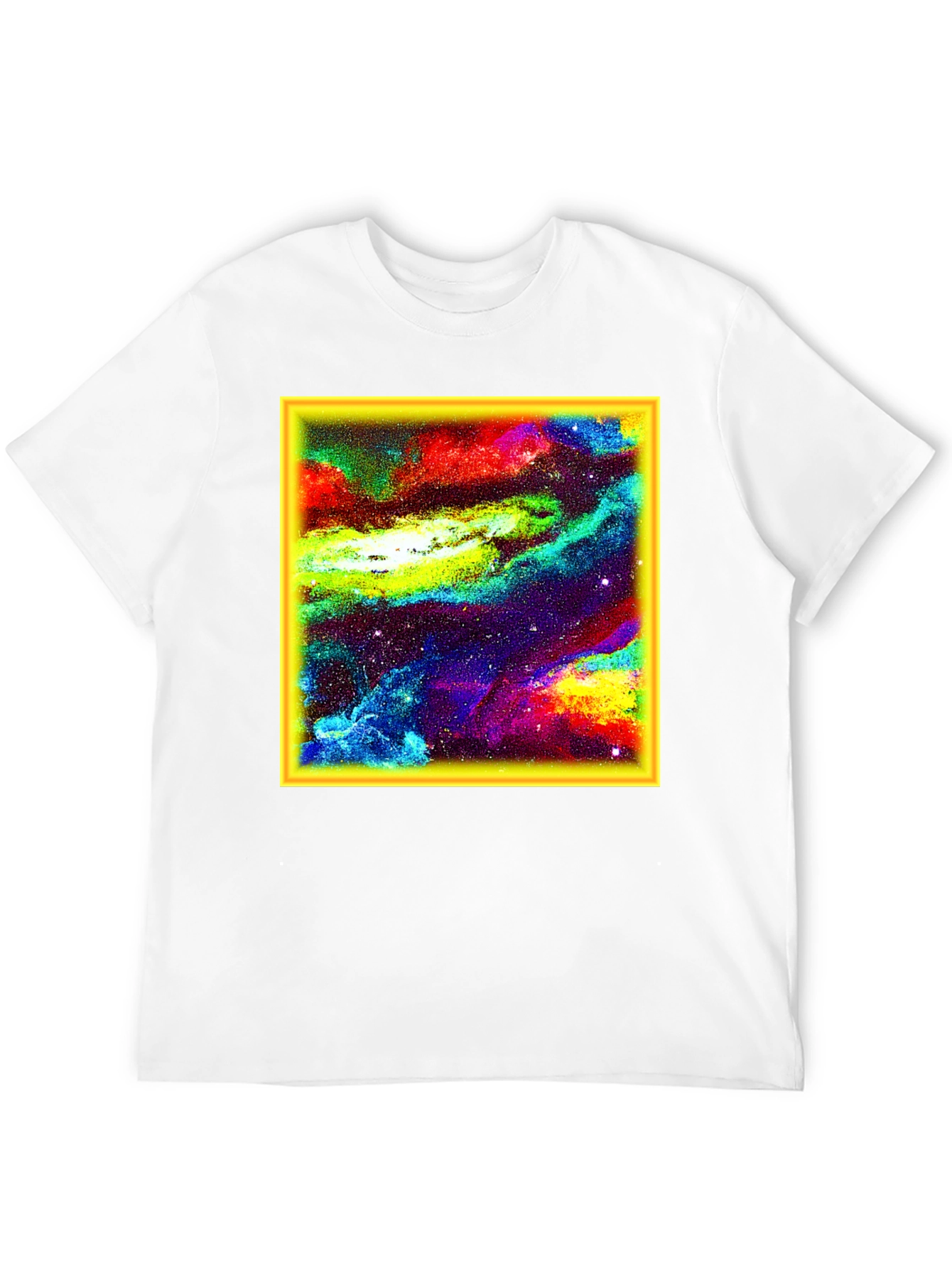 Nebula Print Black T-Shirt