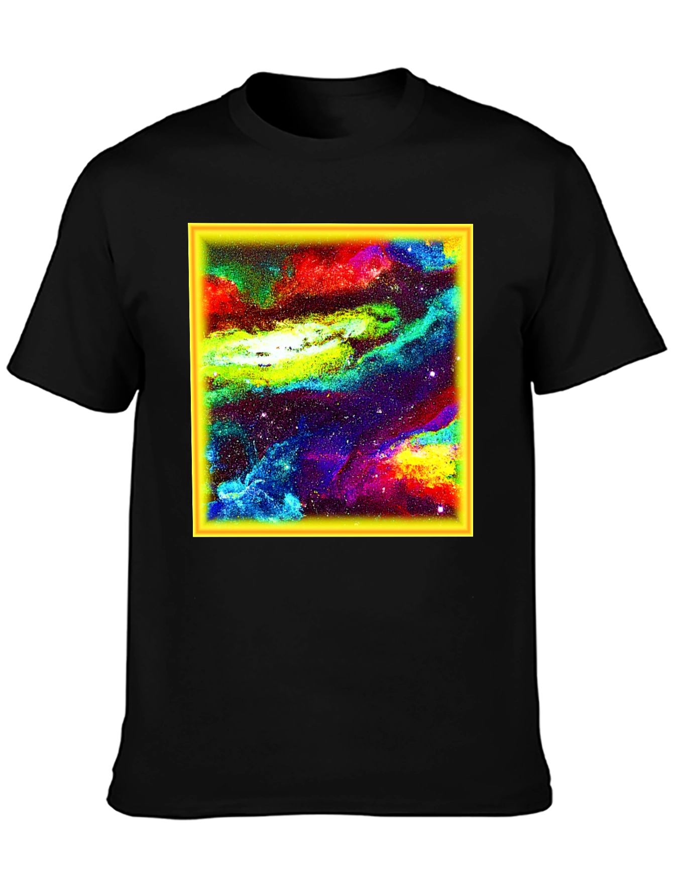 Nebula Print Black T-Shirt
