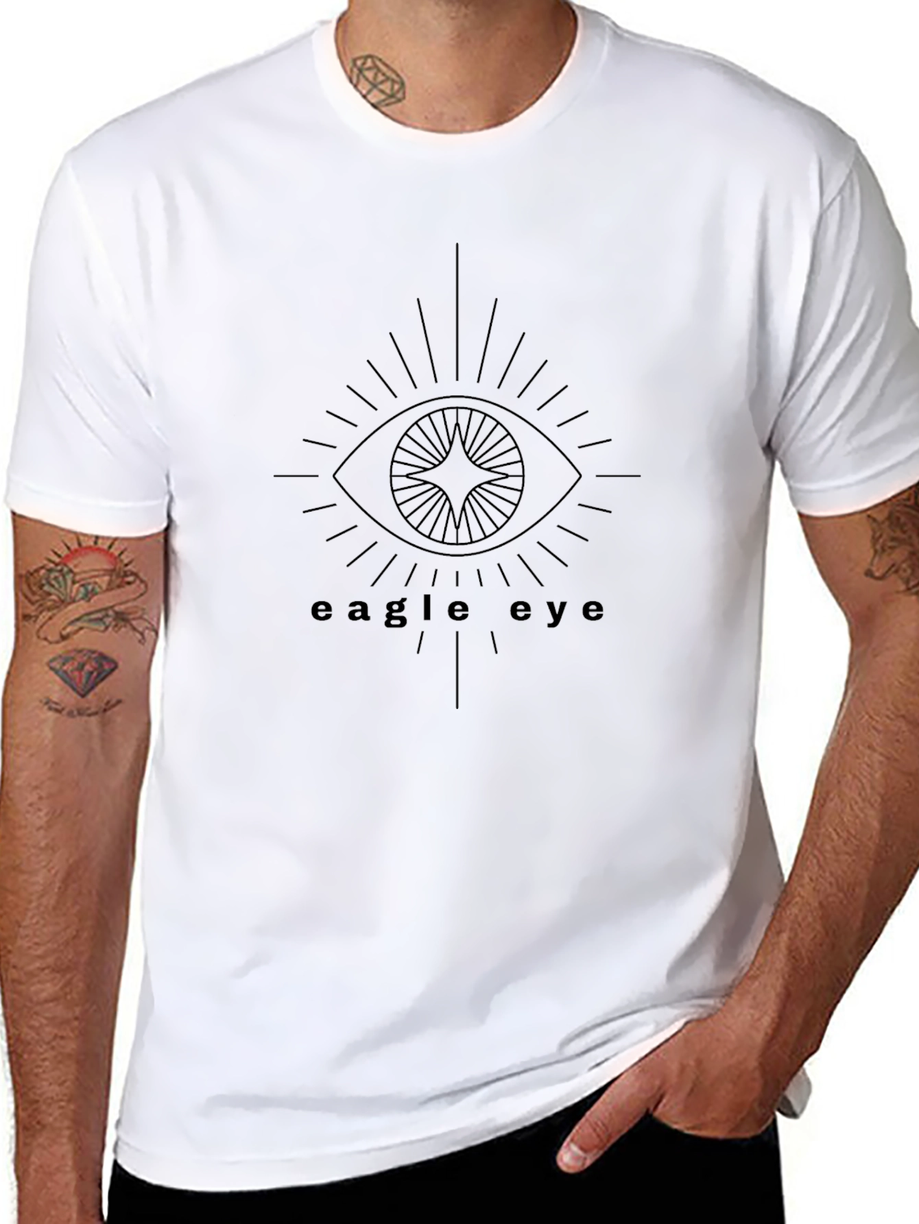 Eagle Eye Graphic Black T-Shirt