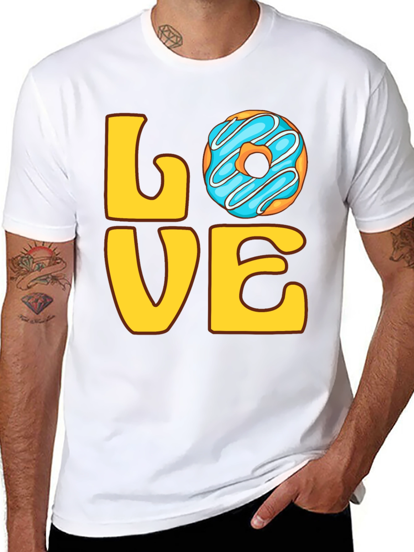 Love Donut T-Shirt - Stylish Graphic Tee