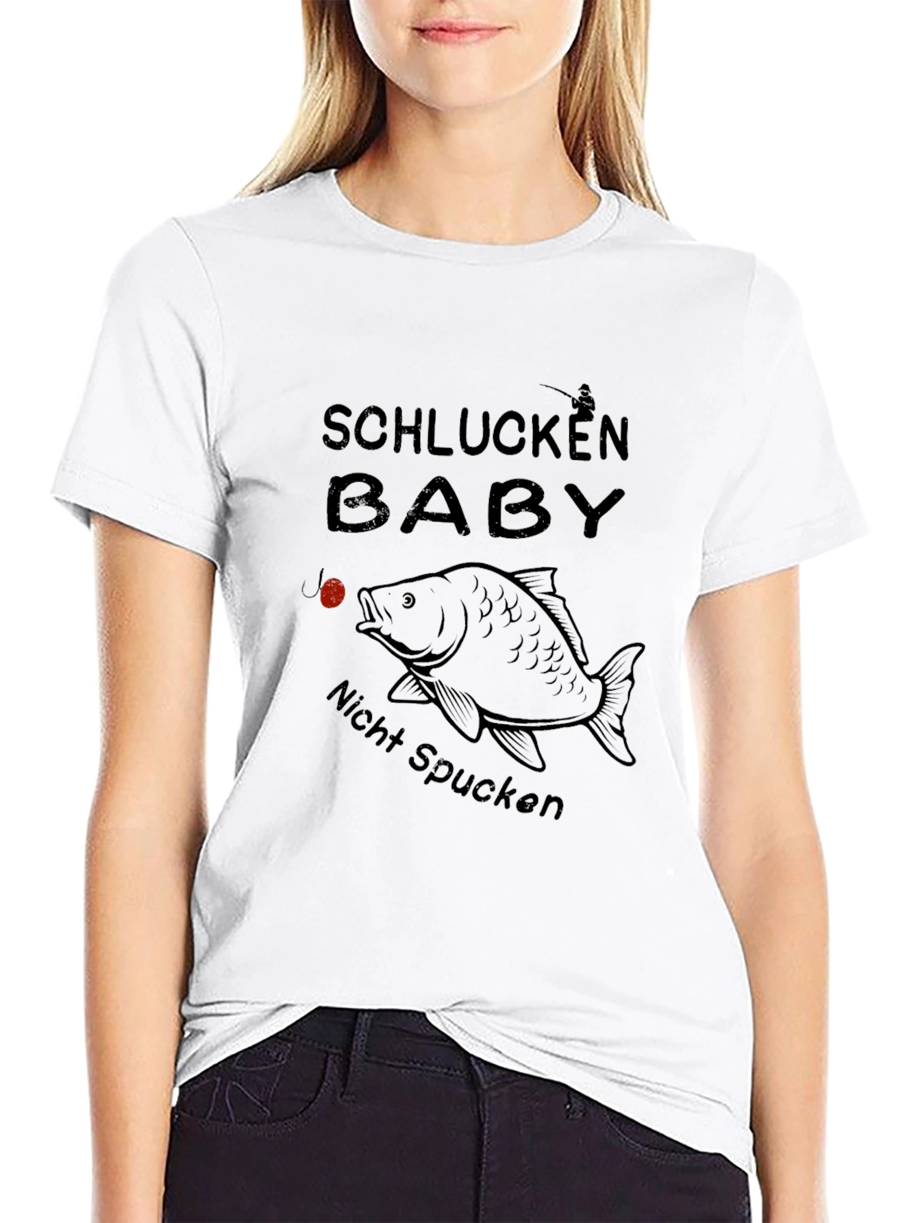 Schlucken Baby T-Shirt - Fishing Humor Tee