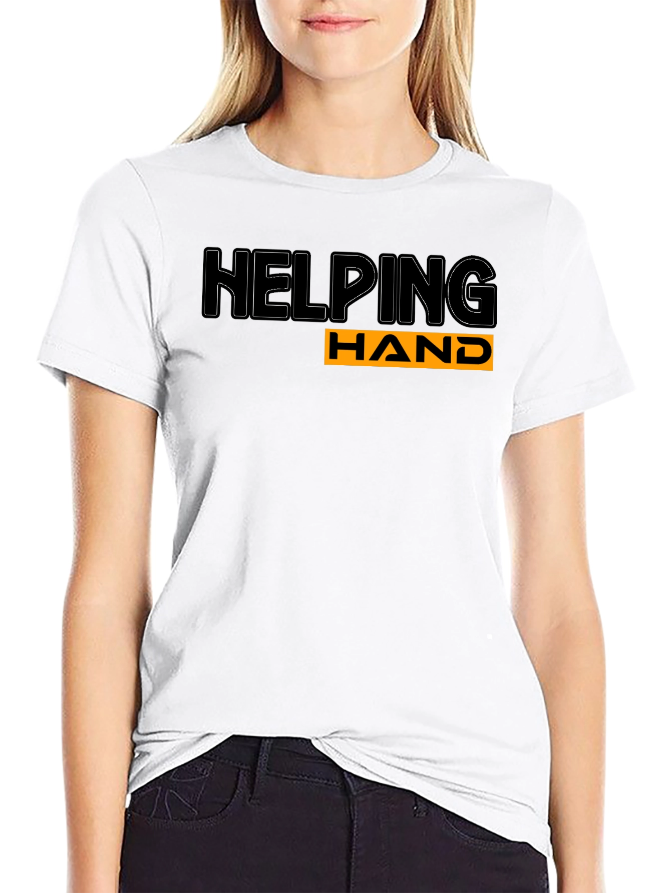 Helping Hand Black T-Shirt
