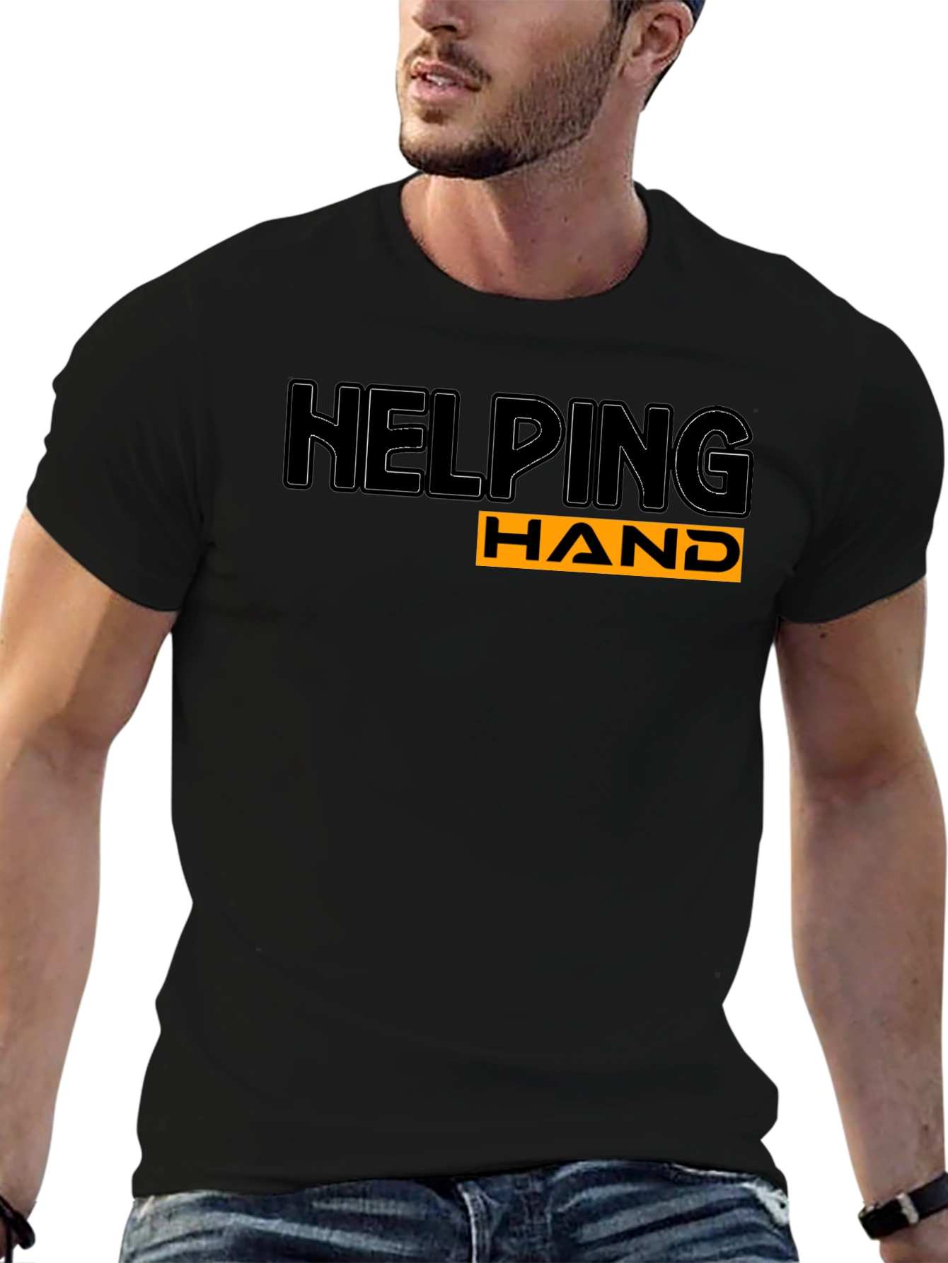 Helping Hand Black T-Shirt