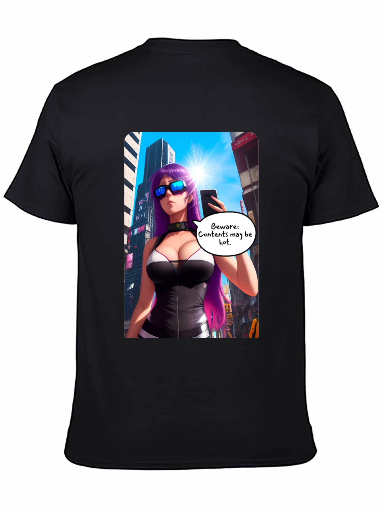 Anime Girl T-Shirt: Beware Contents May Be Hot!