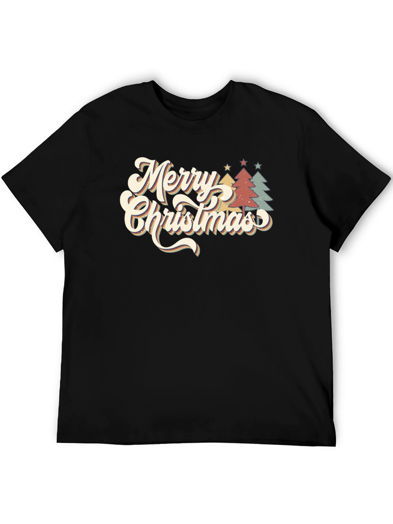 Retro Merry Christmas Tree T-Shirt