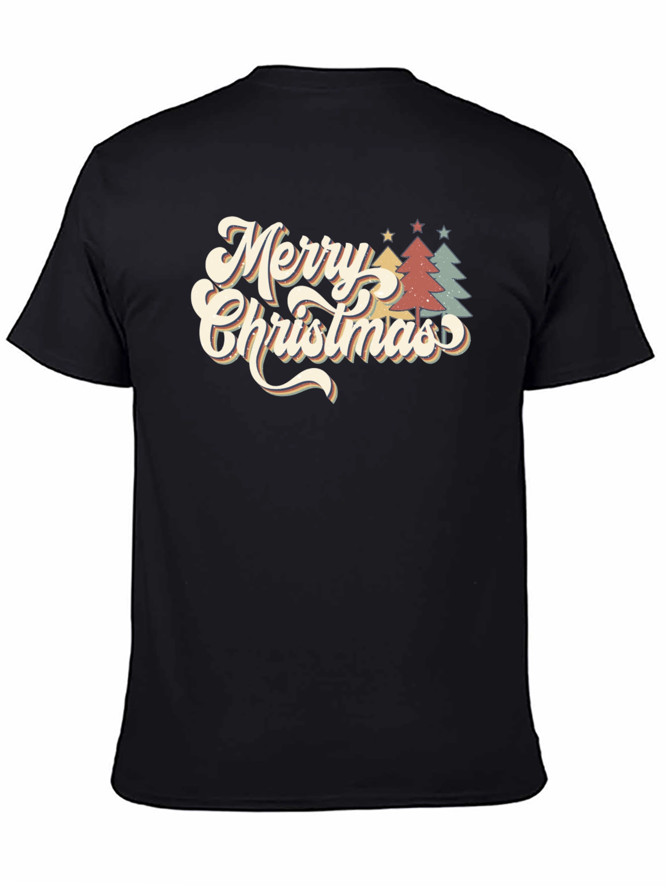 Retro Merry Christmas Tree T-Shirt