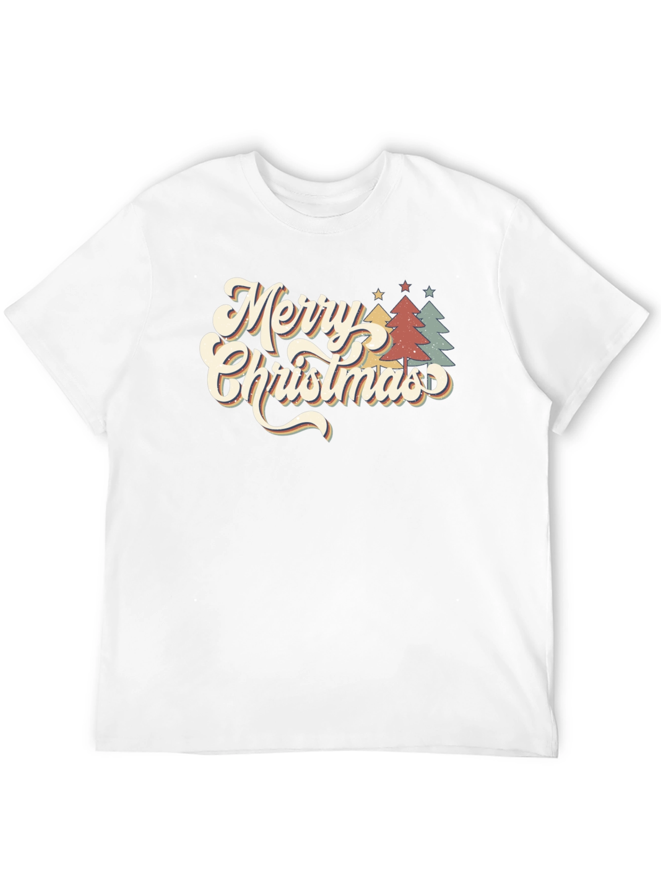 Retro Merry Christmas Tree T-Shirt