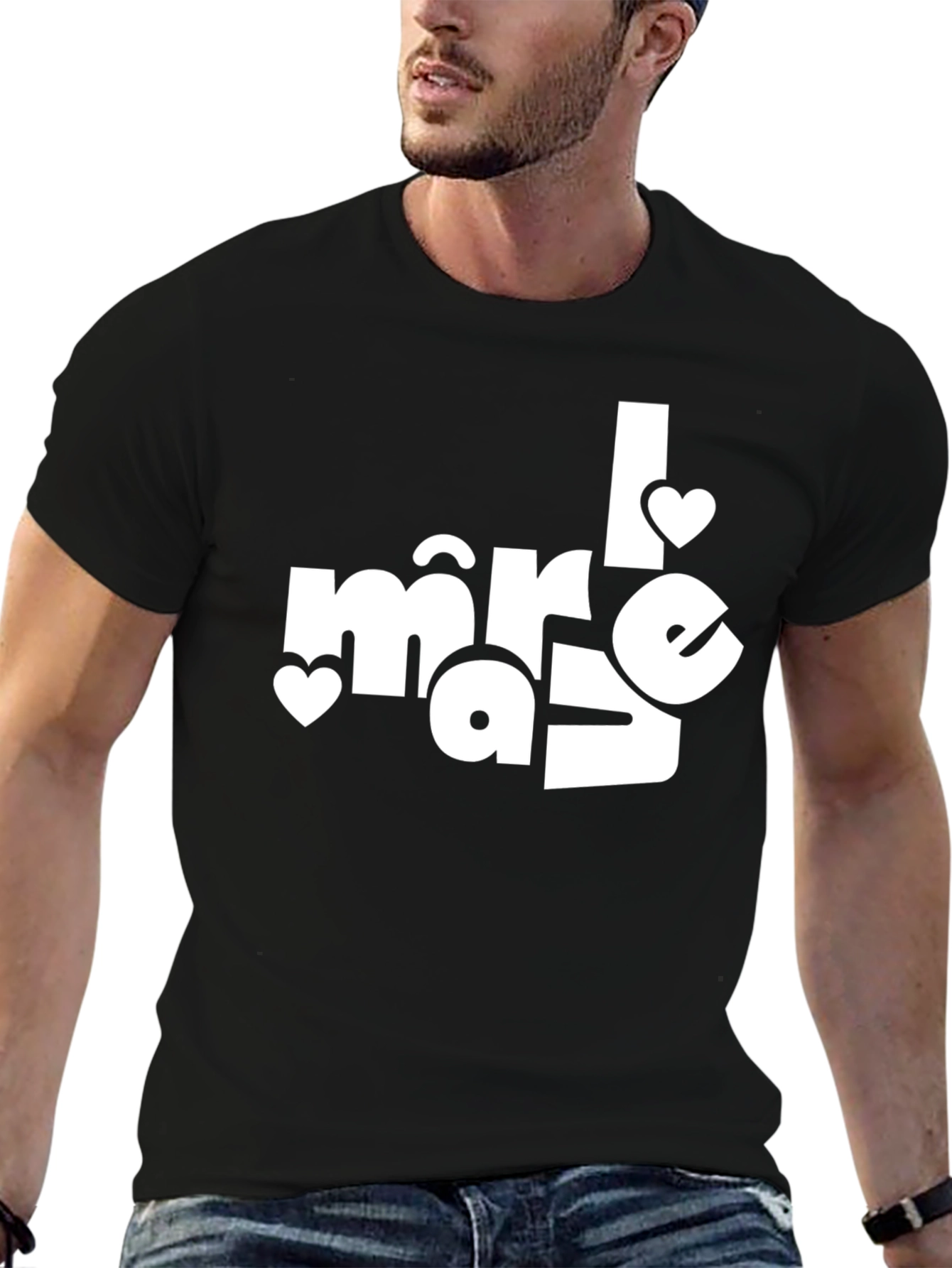 I Love Mere T-Shirt - Black Cotton Tee