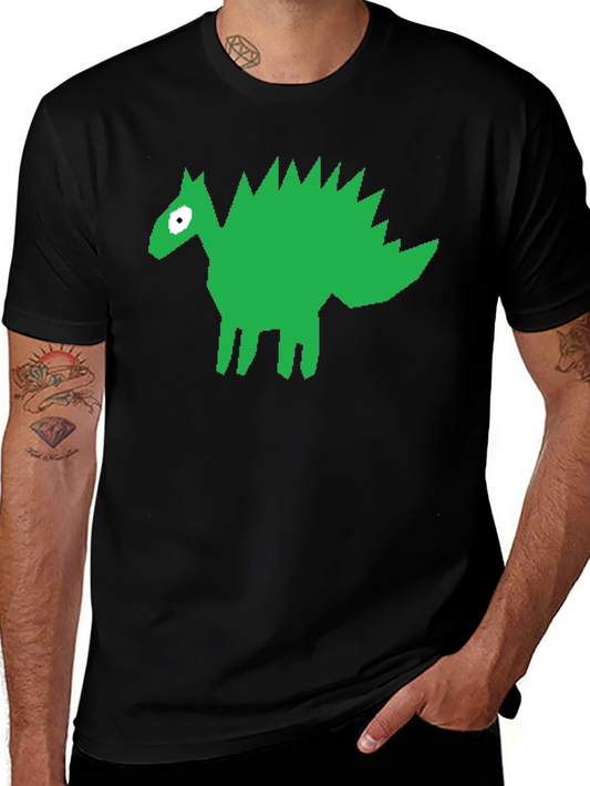 Dinosaur Graphic Black T-Shirt - Unique Design