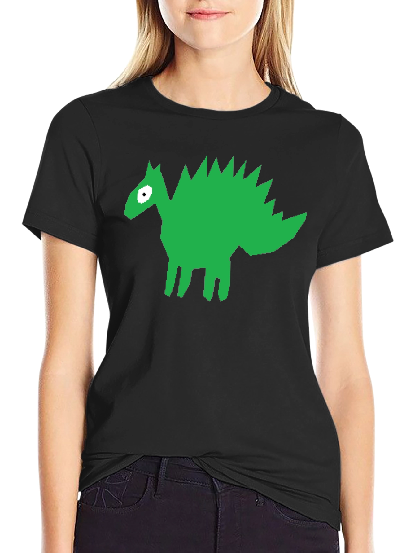 Dinosaur Graphic Black T-Shirt - Unique Design
