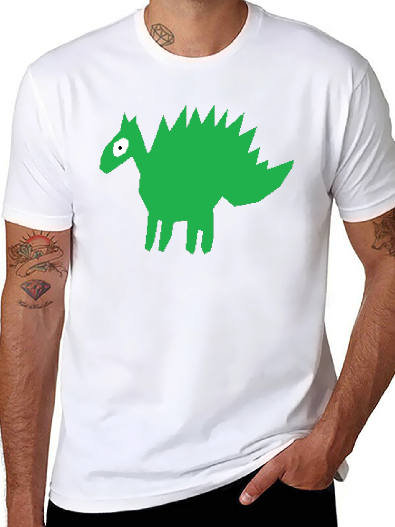 Dinosaur Graphic Black T-Shirt - Unique Design