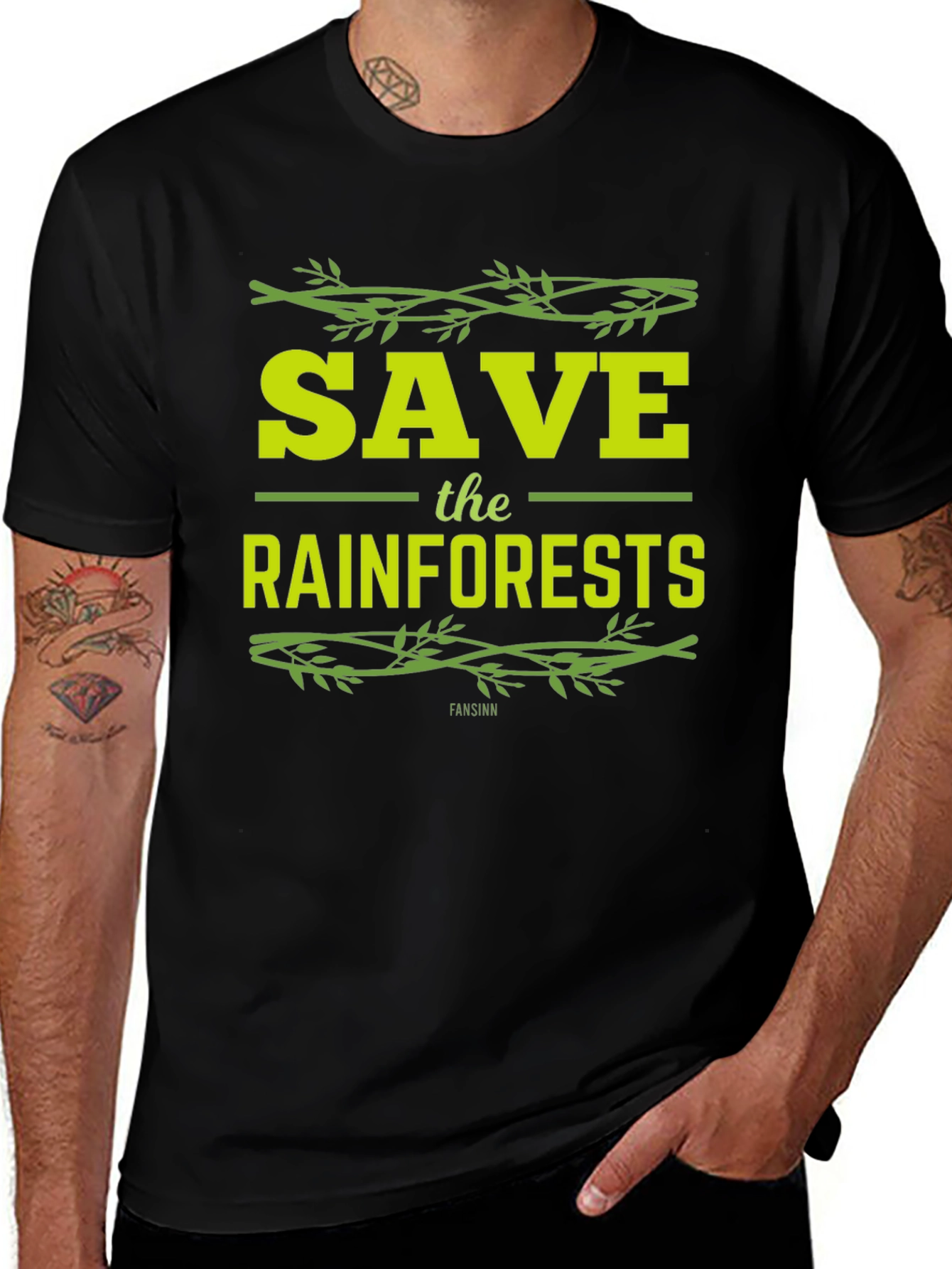 Save the Rainforests Graphic T-Shirt - Eco-Friendly Tee
