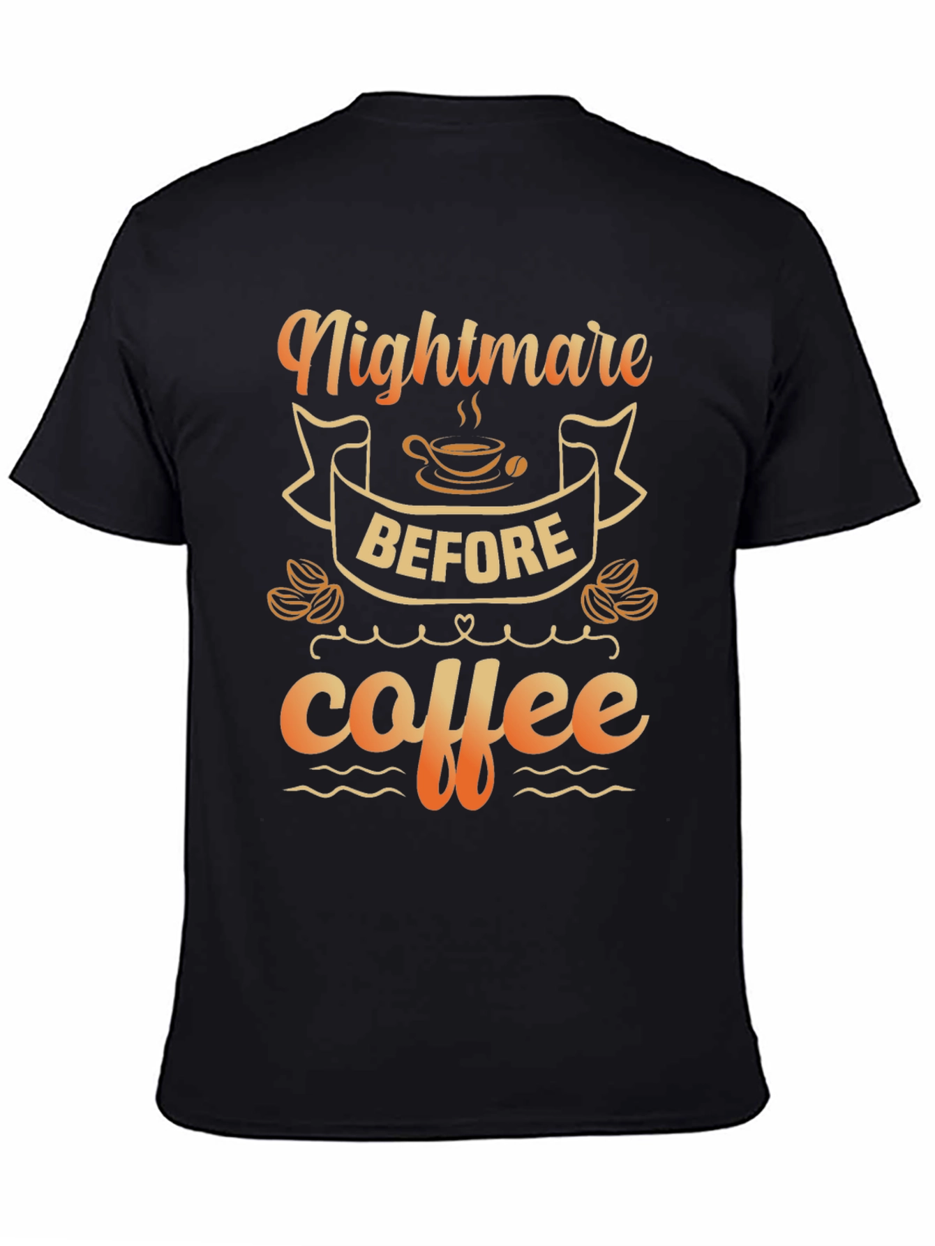 Nightmare Before Coffee Graphic Tee - Black