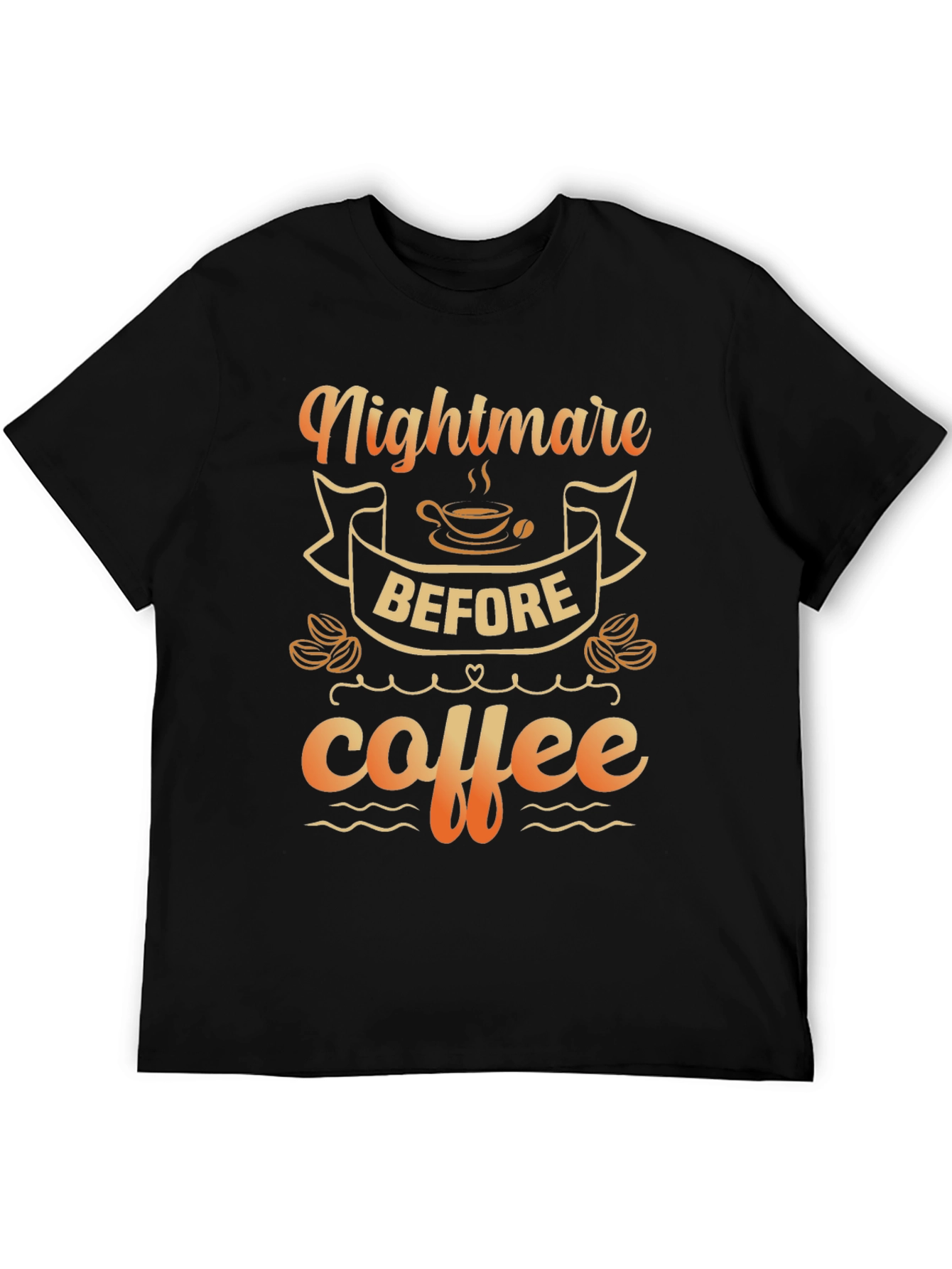 Nightmare Before Coffee Graphic Tee - Black