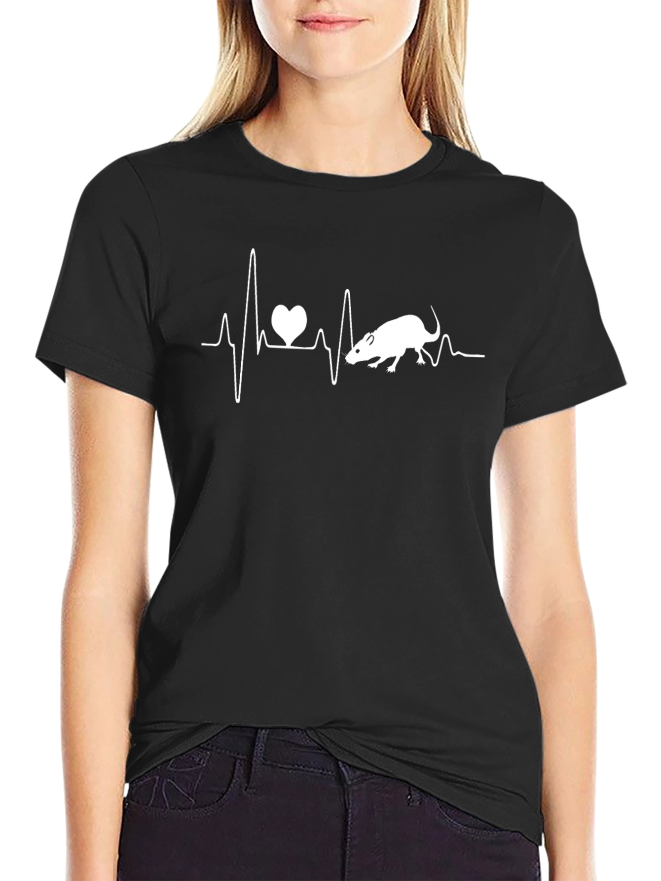 Rat Heartbeat T-Shirt - Love Rats!