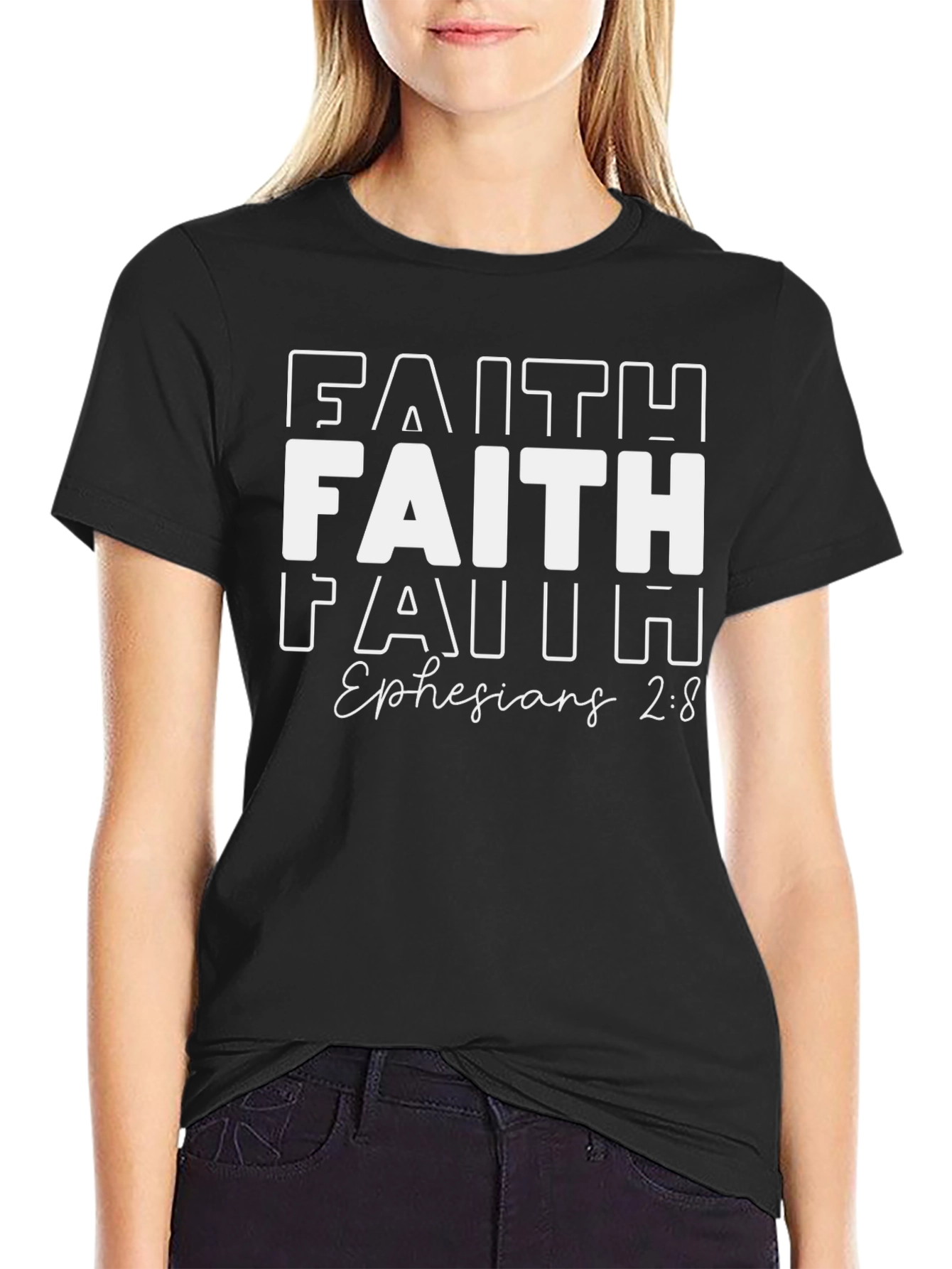 Faith Ephesians 2:8 T-Shirt - Christian Apparel