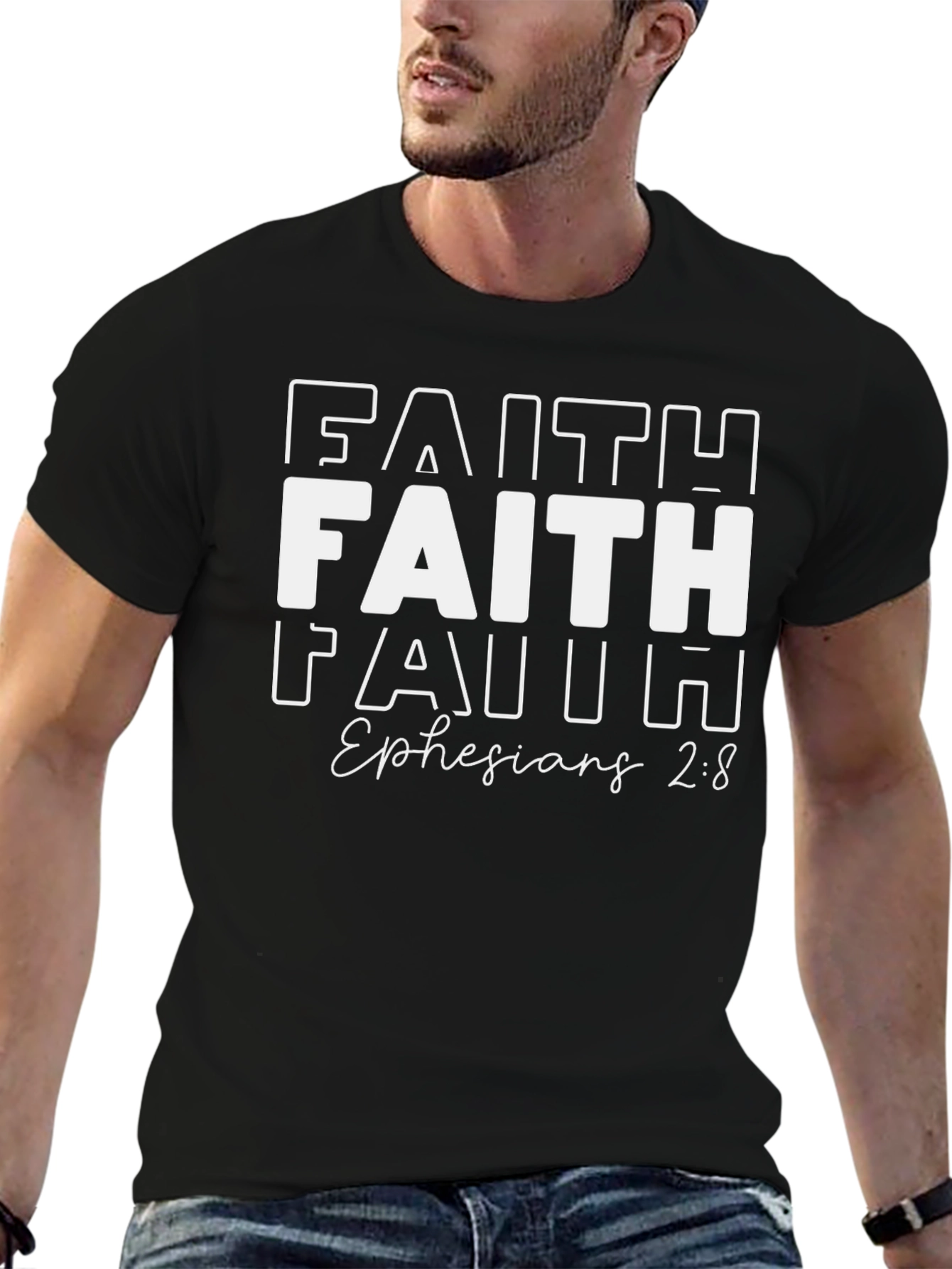 Faith Ephesians 2:8 T-Shirt - Christian Apparel