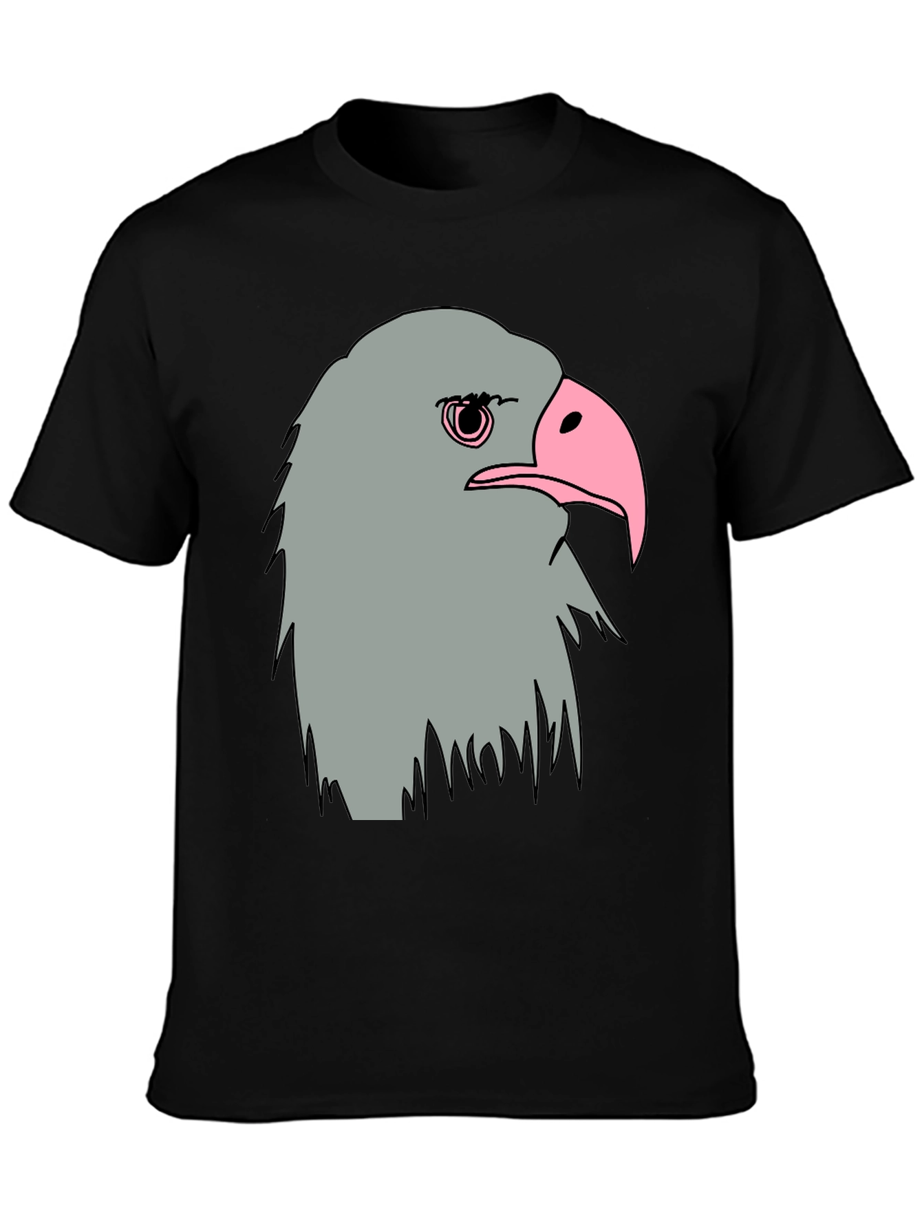 Eagle Graphic Tee - Mens Black Cotton T-Shirt