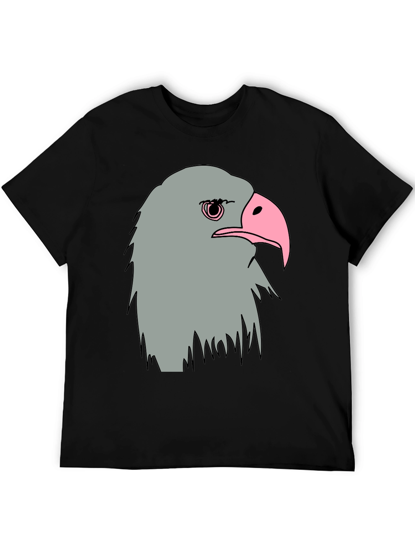 Eagle Graphic Tee - Mens Black Cotton T-Shirt