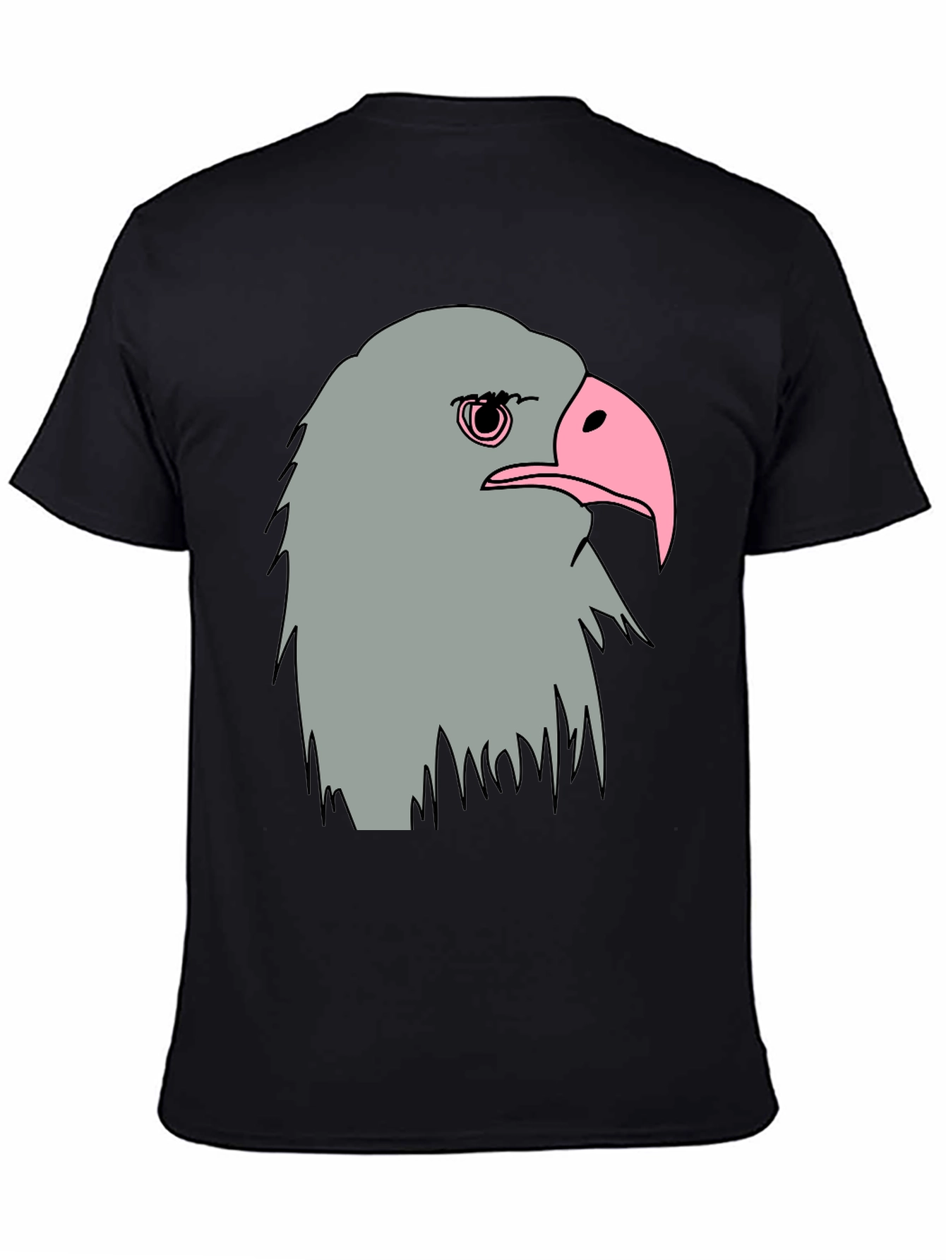 Eagle Graphic Tee - Mens Black Cotton T-Shirt