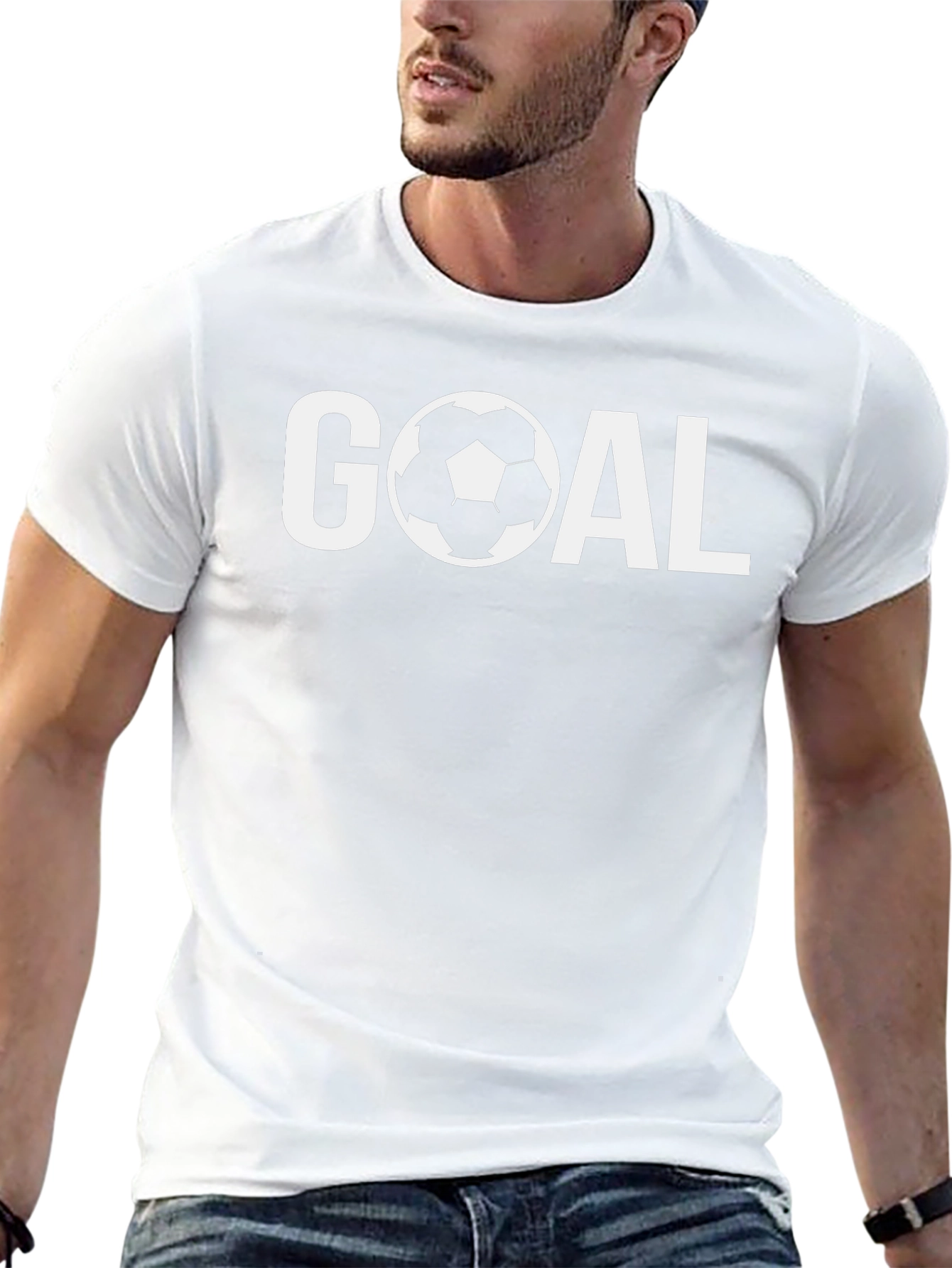 Goal Soccer T-Shirt - Black Short Sleeve
