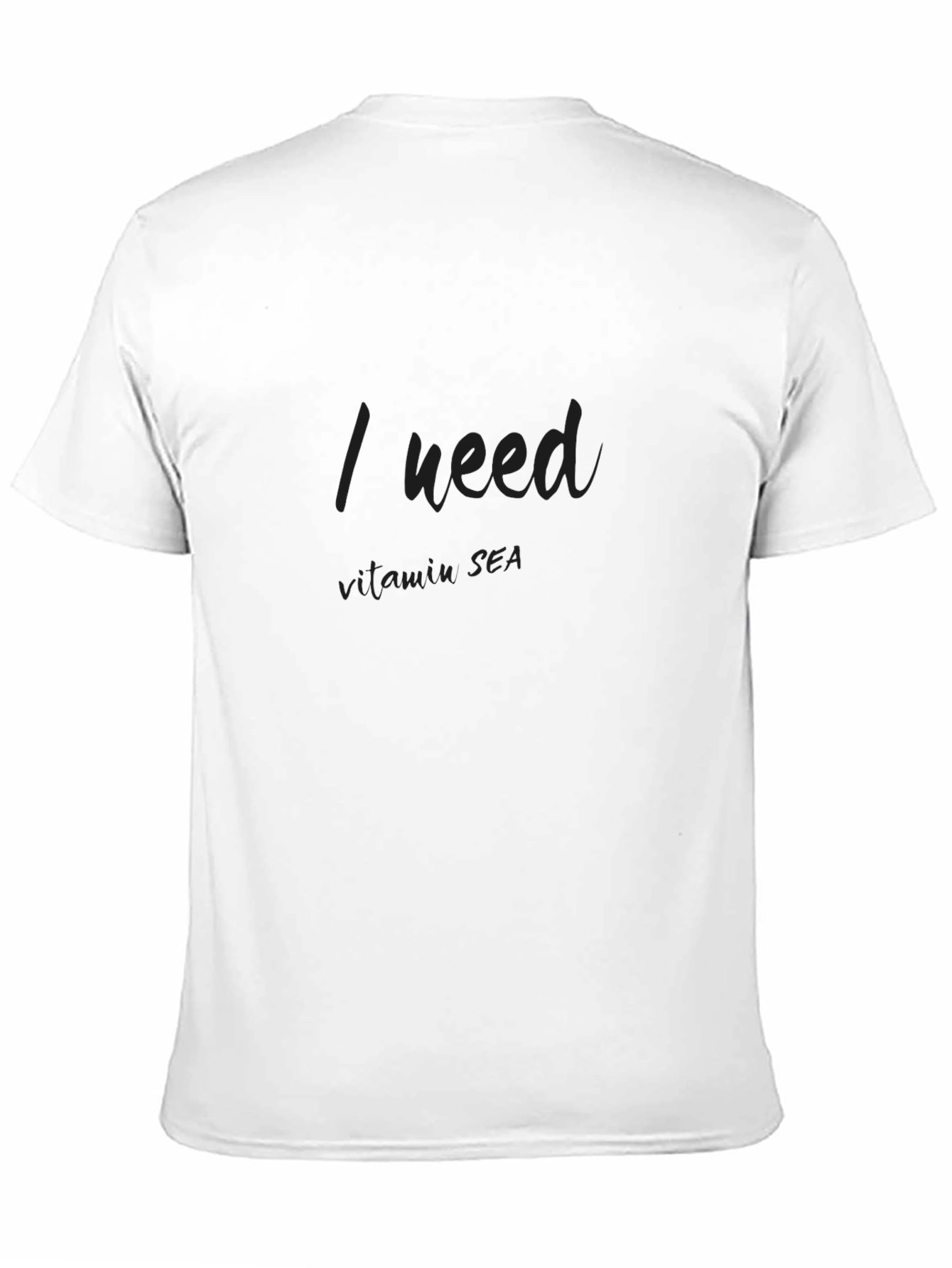 I Need Vitamin Sea Black Graphic Tee