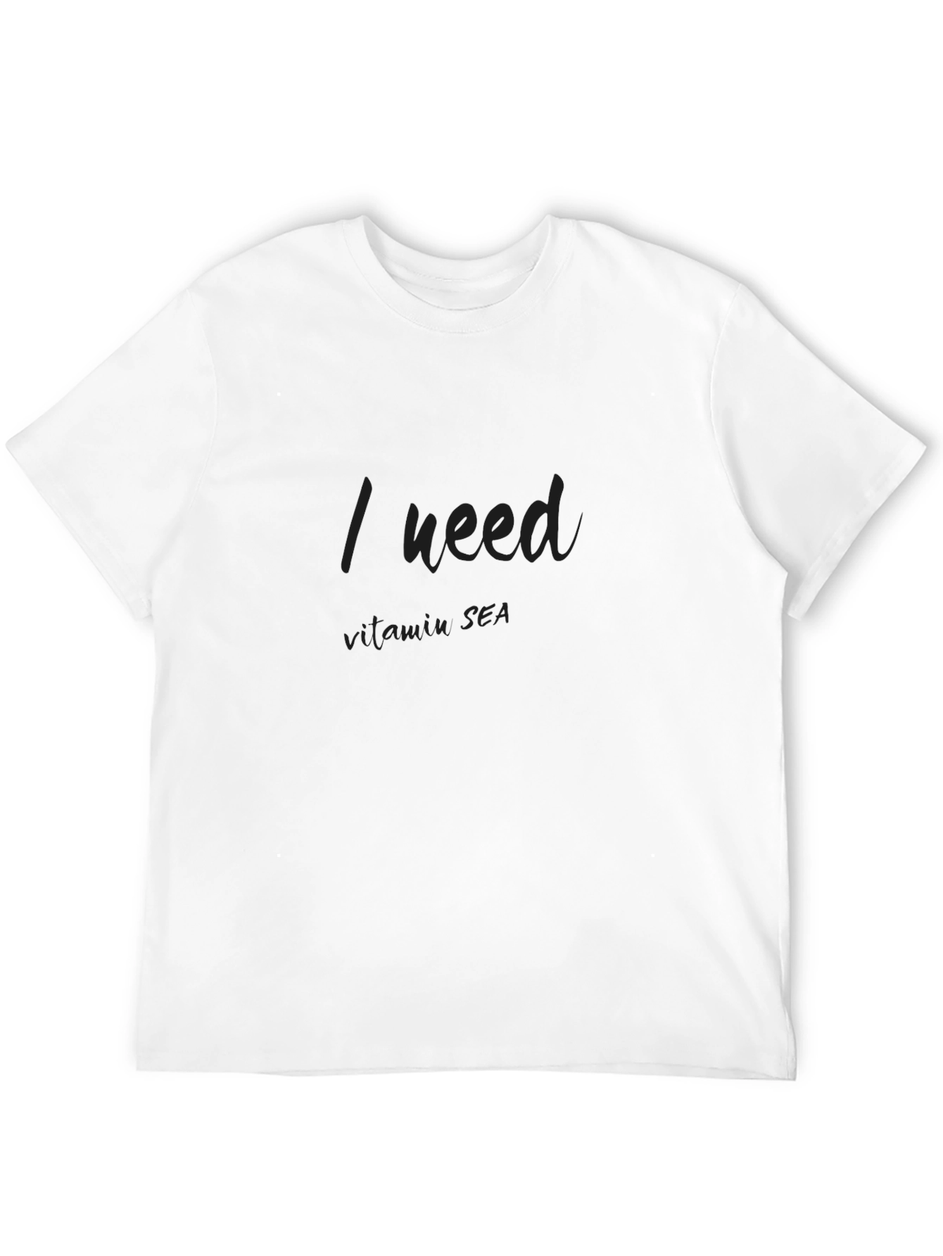 I Need Vitamin Sea Black Graphic Tee