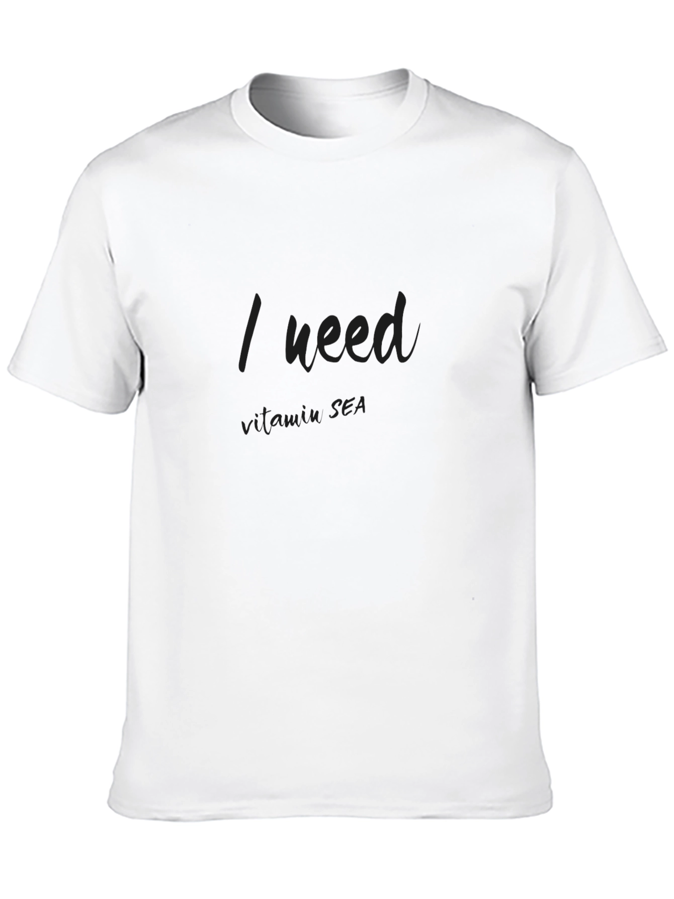 I Need Vitamin Sea Black Graphic Tee