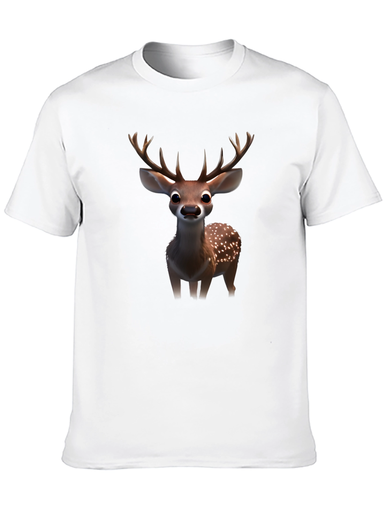 Deer Graphic T-Shirt - Mens Black Tee