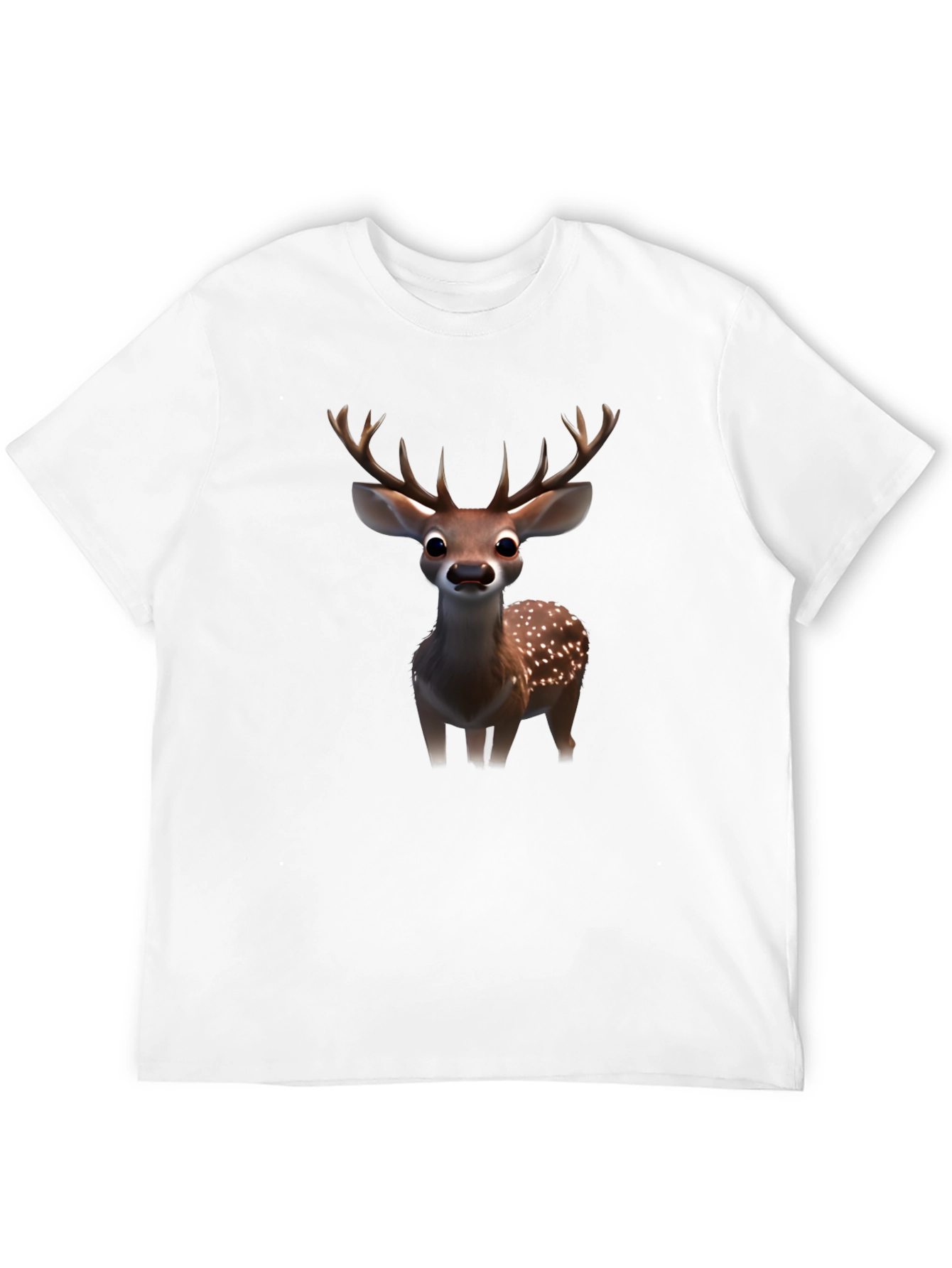 Deer Graphic T-Shirt - Mens Black Tee