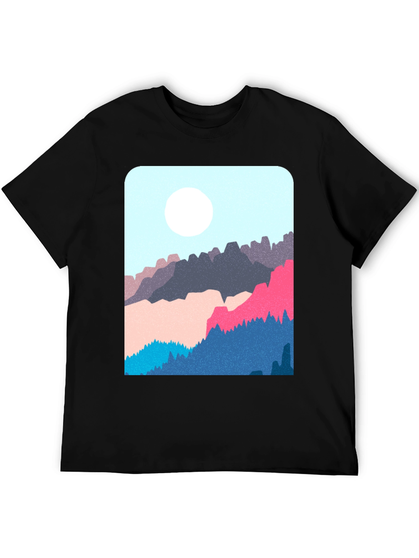 Mountain Graphic Black T-Shirt