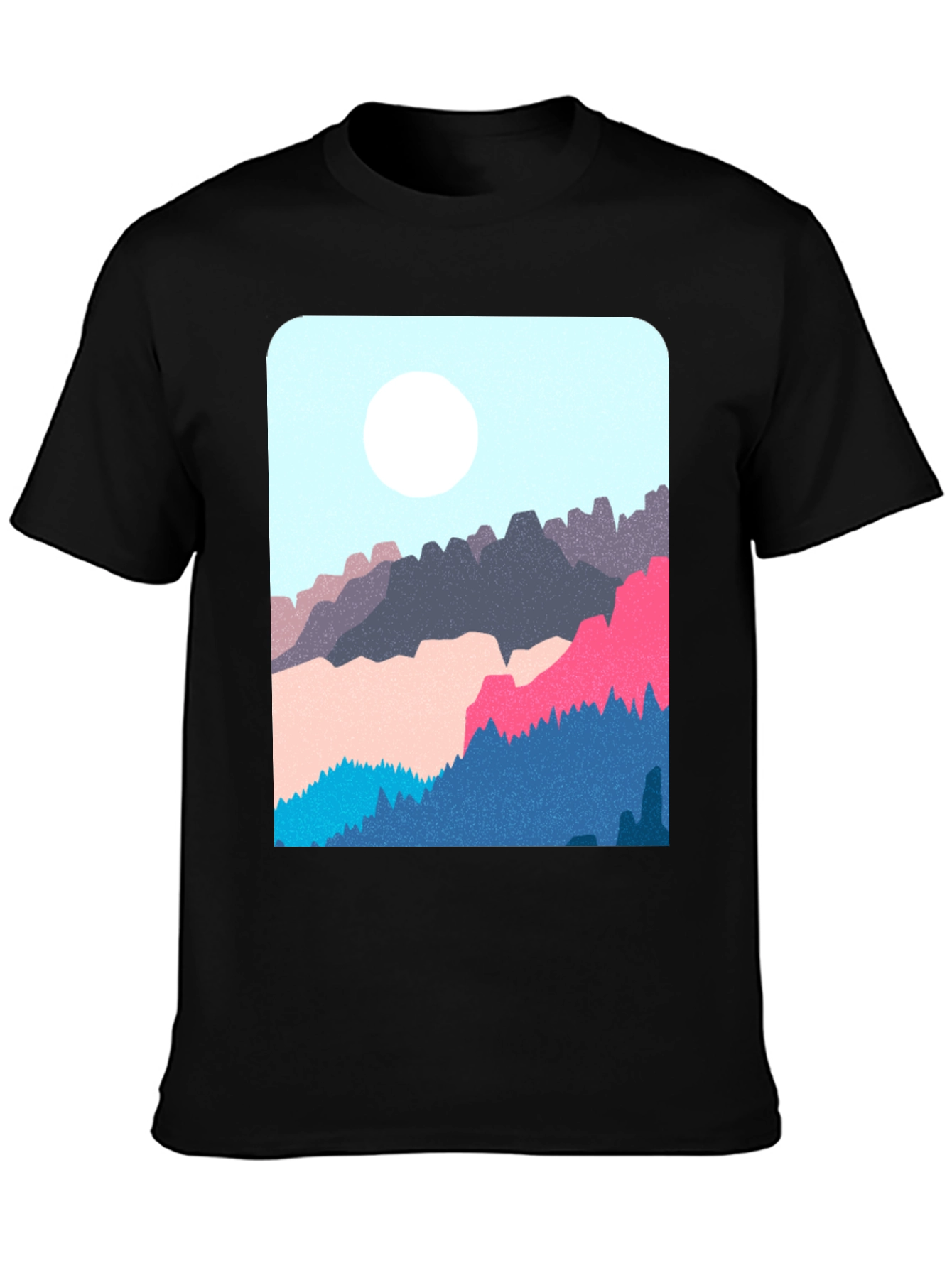 Mountain Graphic Black T-Shirt