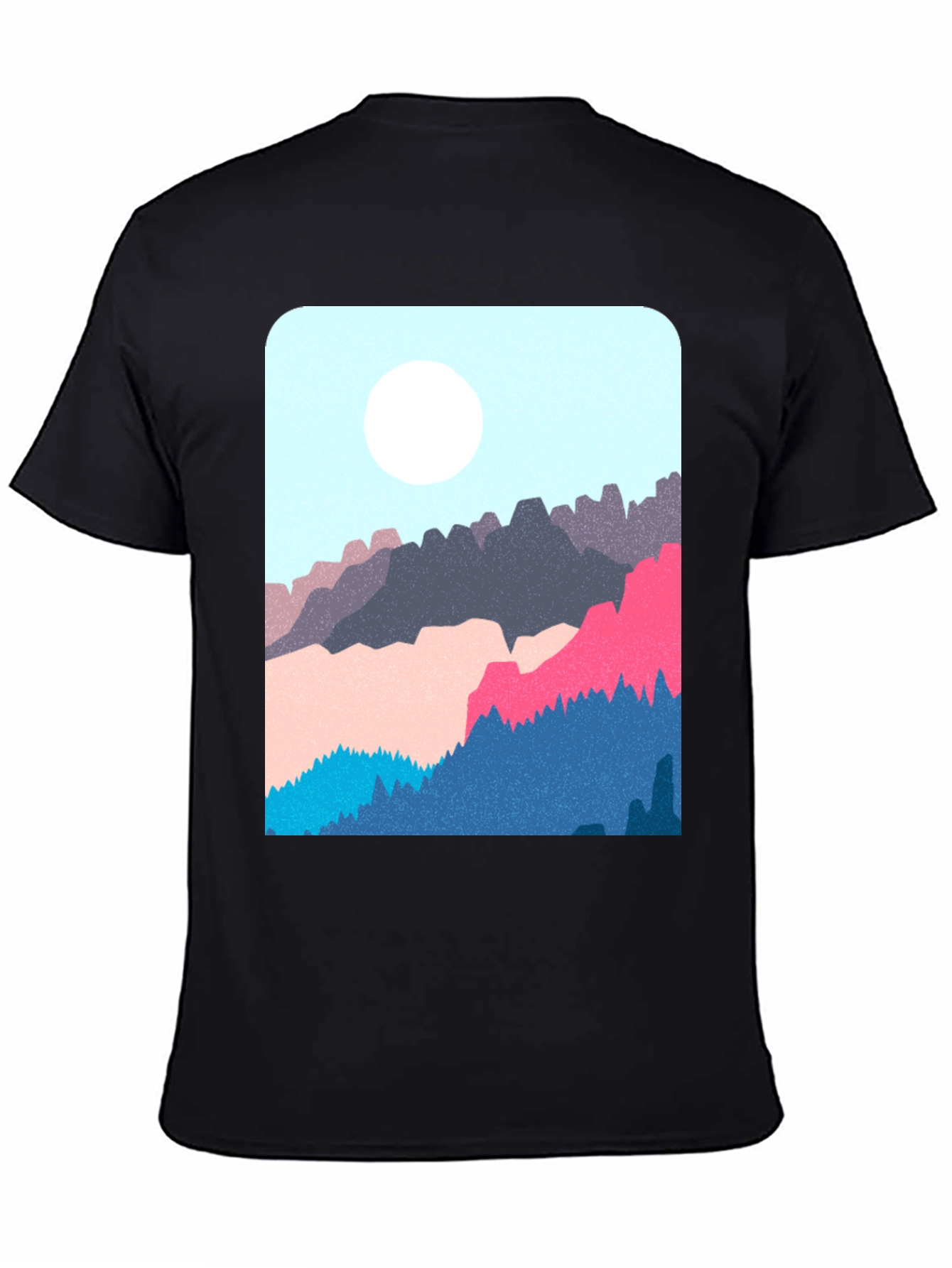 Mountain Graphic Black T-Shirt