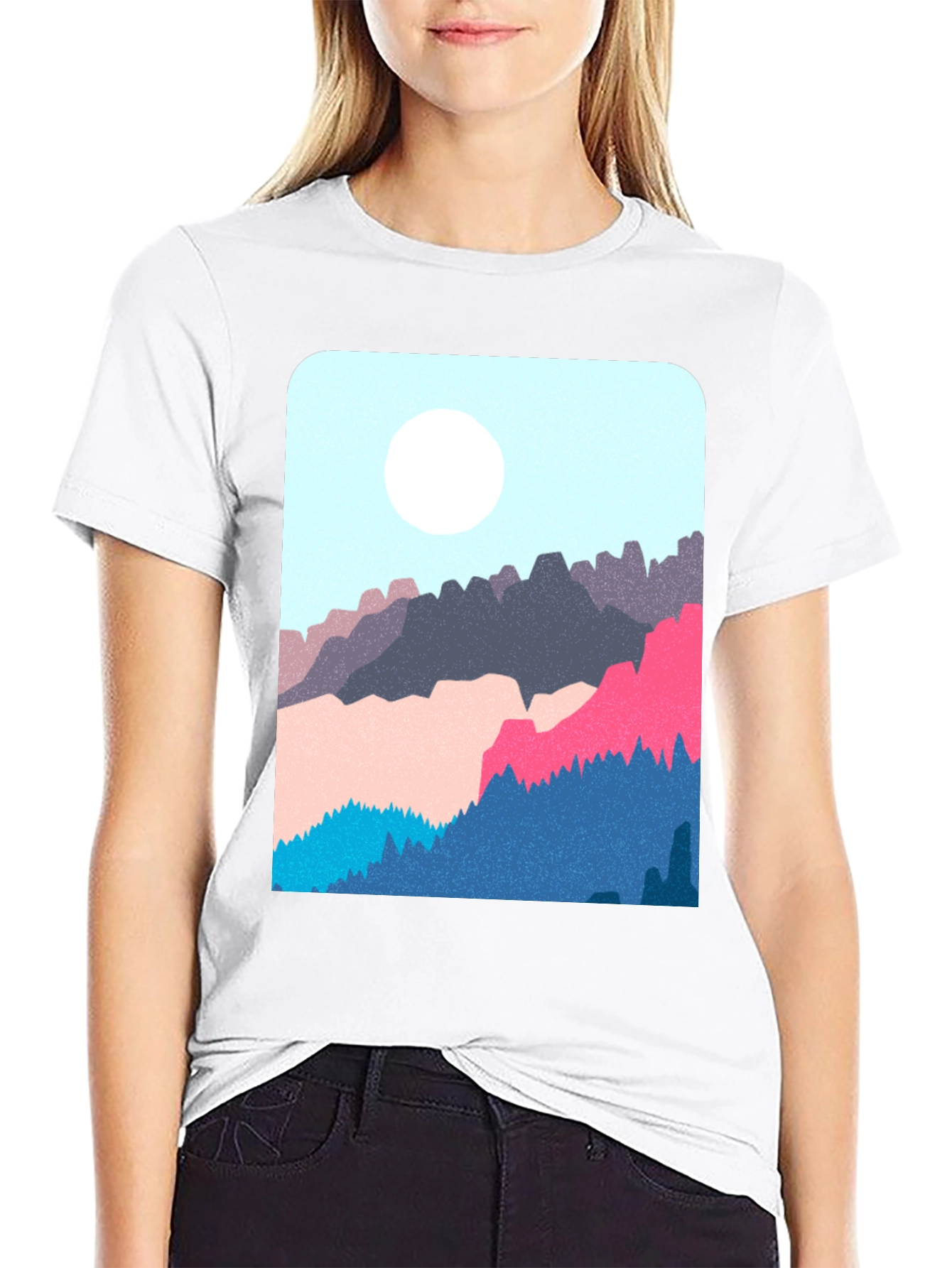 Mountain Graphic Black T-Shirt
