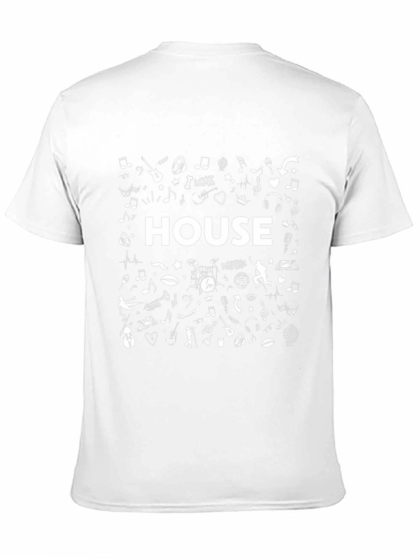 House Music T-Shirt - Black Graphic Tee