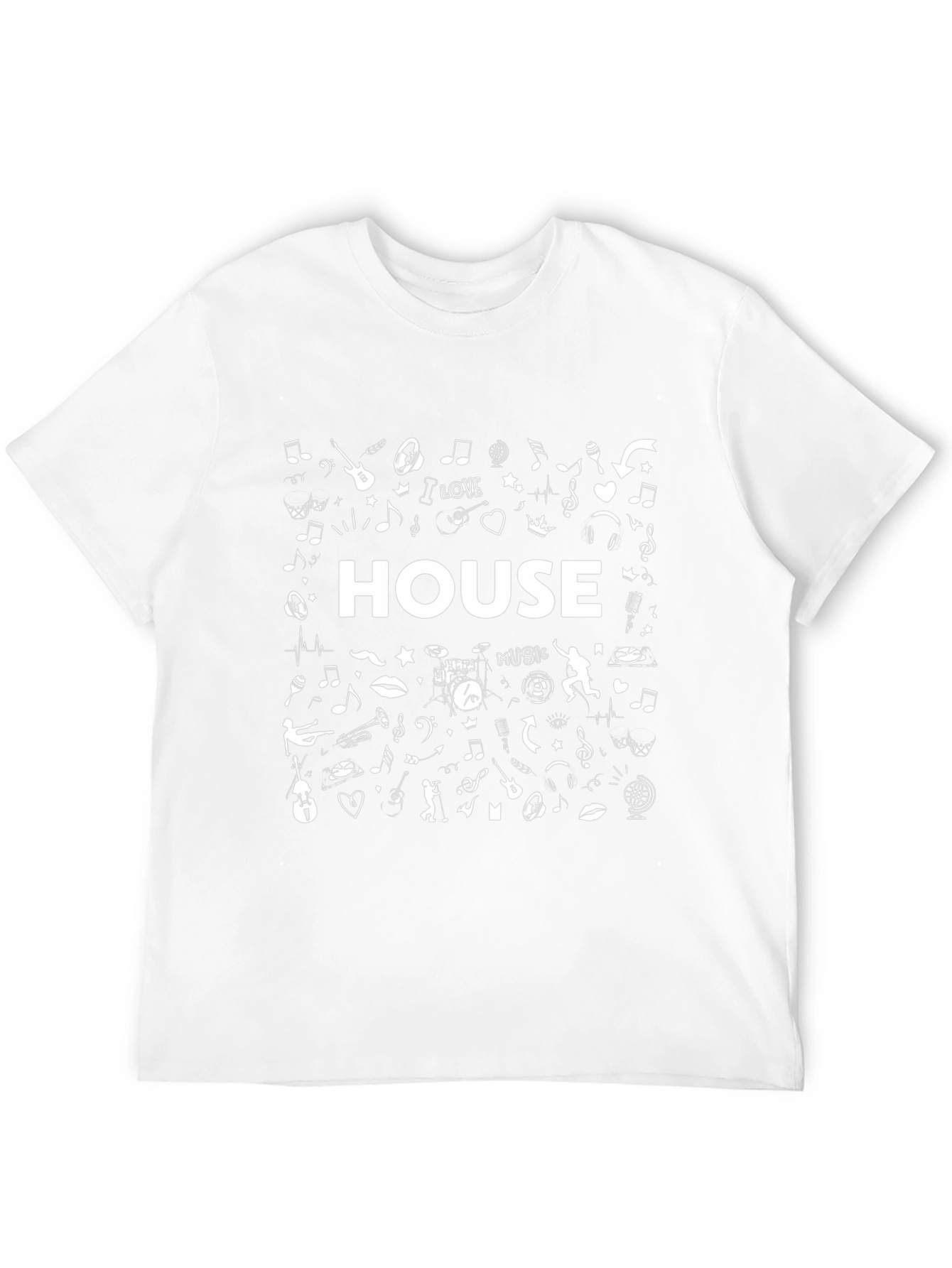 House Music T-Shirt - Black Graphic Tee