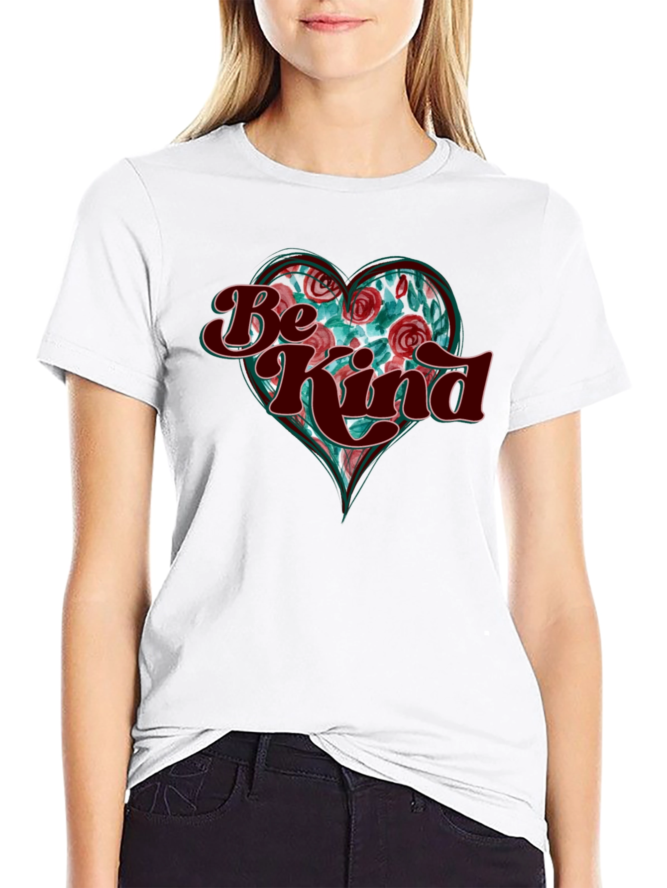 Be Kind Heart Graphic T-Shirt