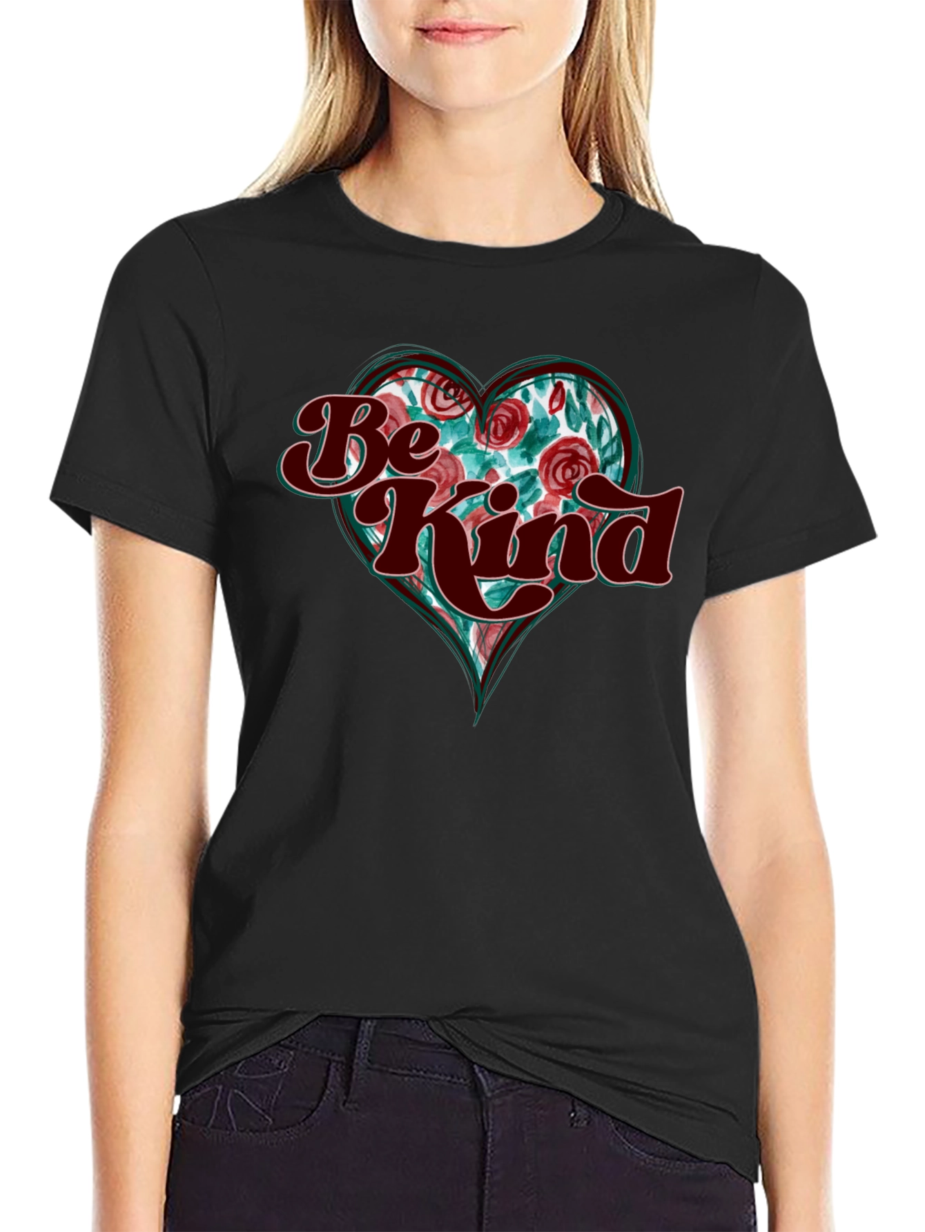 Be Kind Heart Graphic T-Shirt