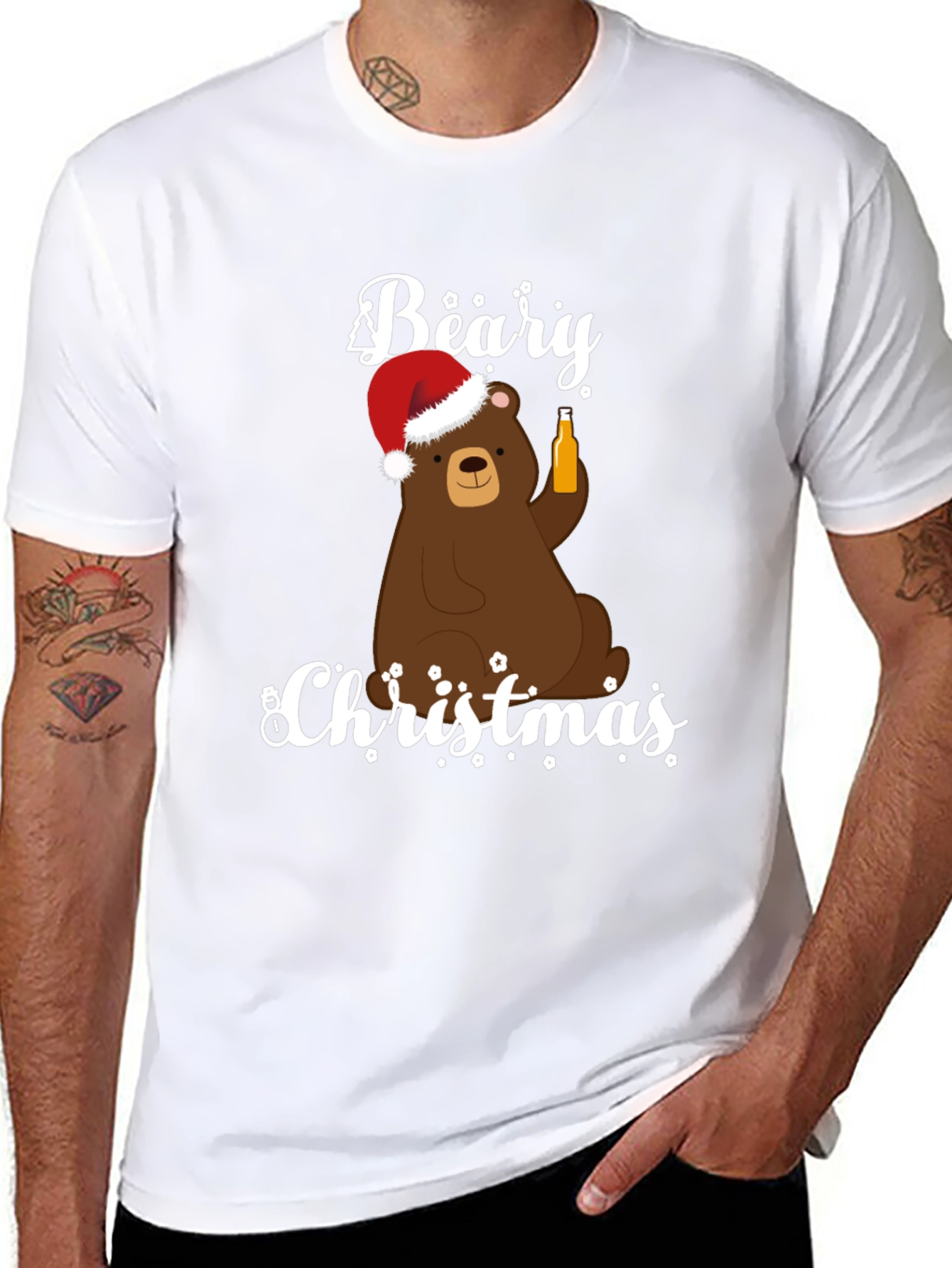 Beary Christmas Holiday Graphic Tee